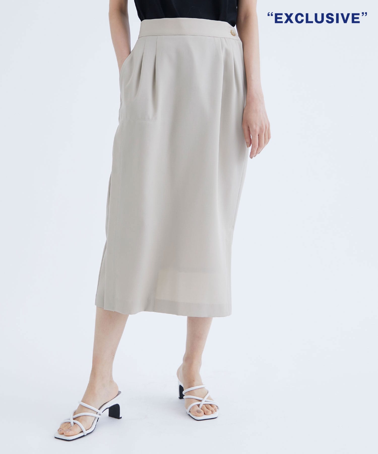 easy slim skirt