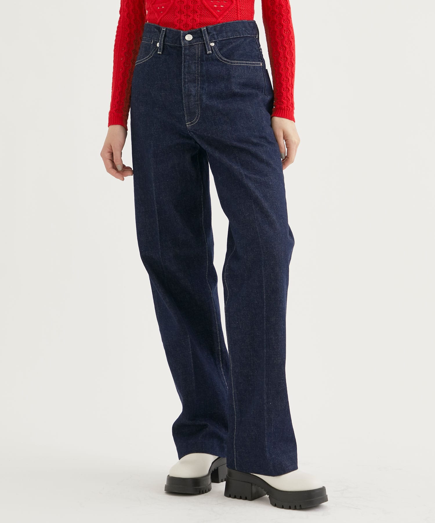 EX.THE JEAN TROUSERS RINSED BLUE