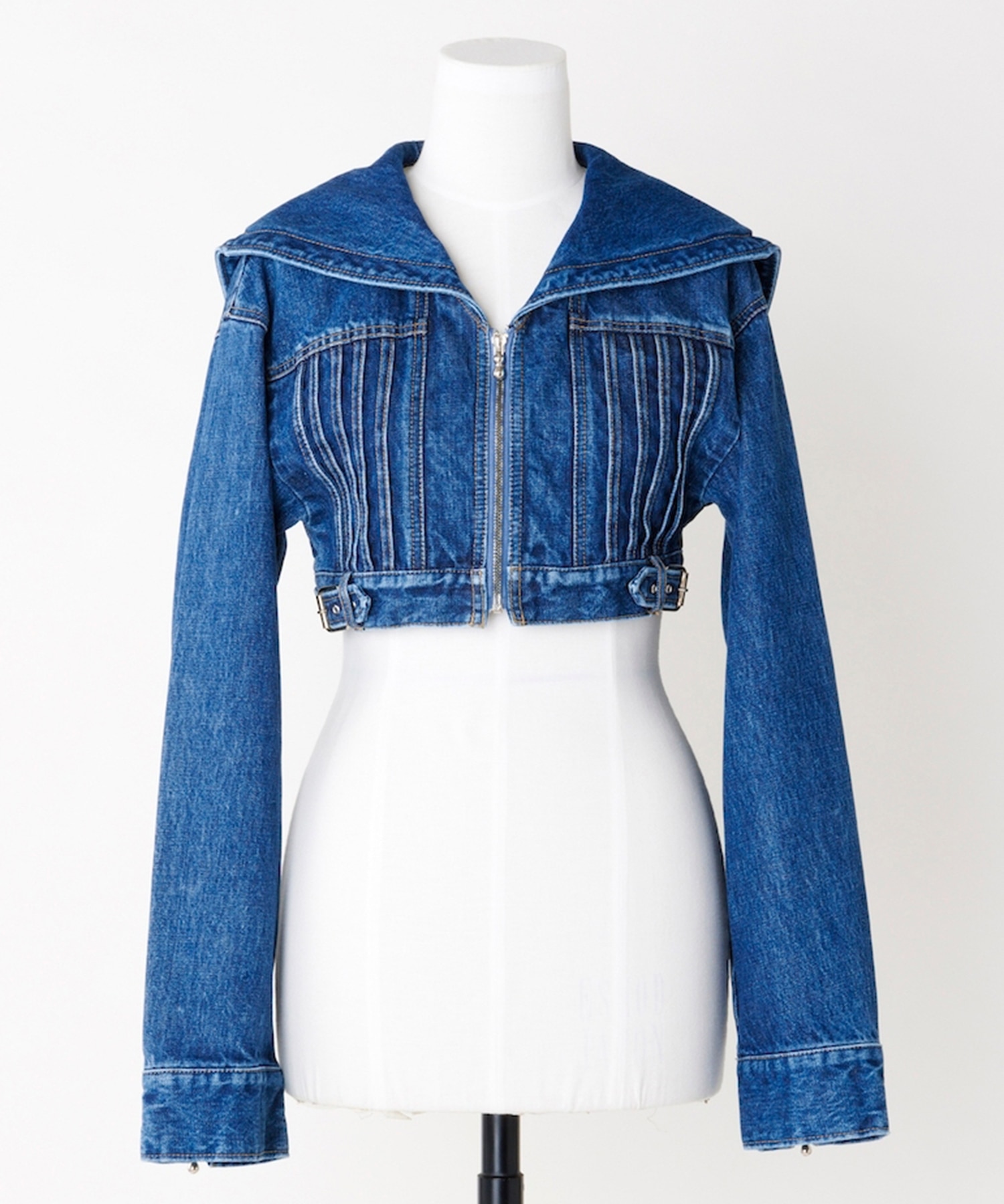 SAILOR COLLAR DENIM JACKET
