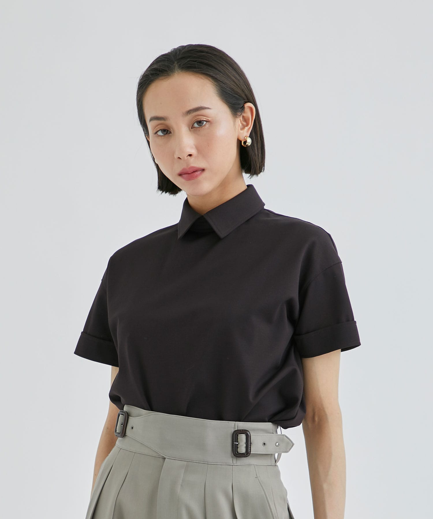 RERACSE BACKOPEN PULLOVER POLO SHIRT