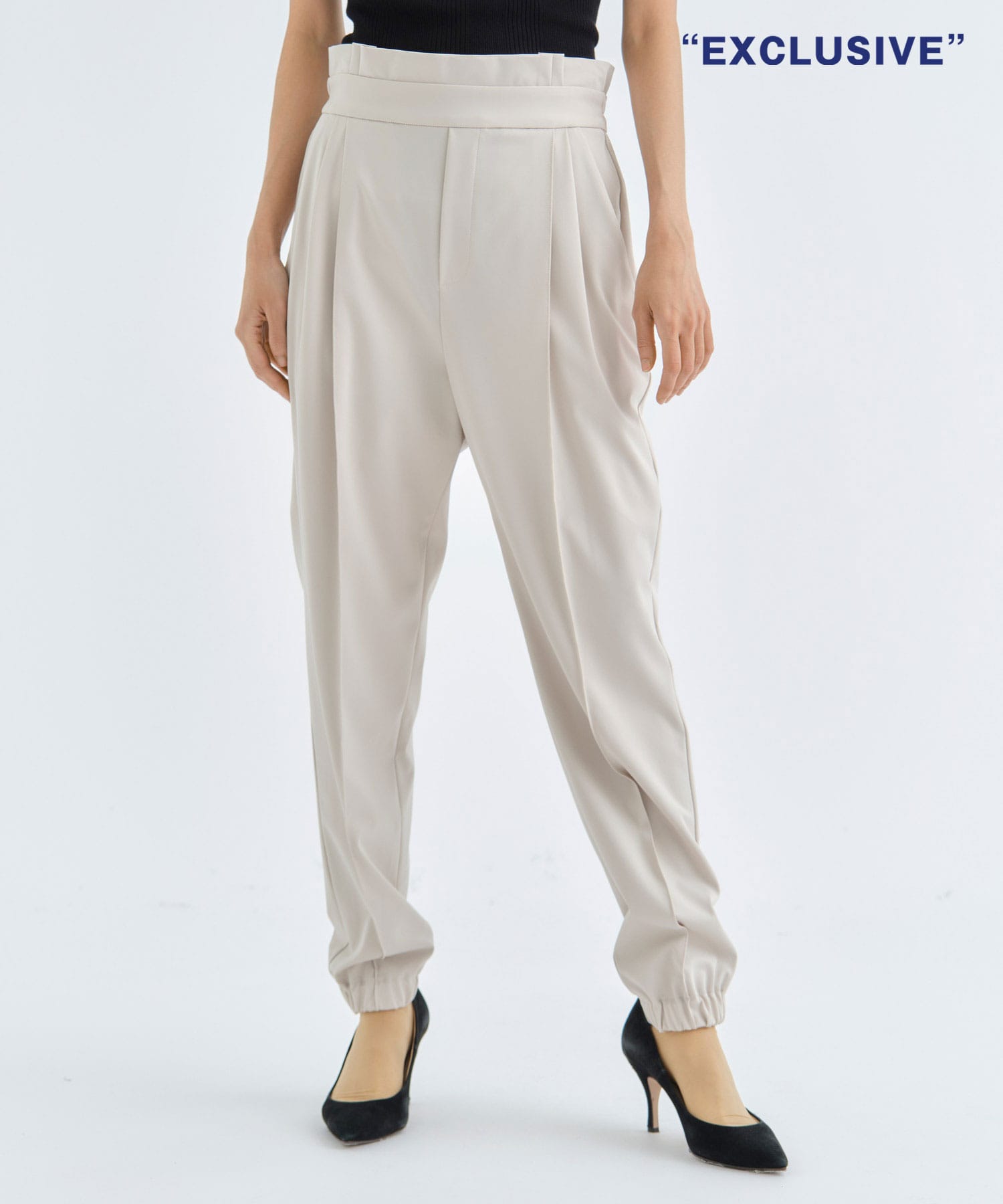 ULTRA LIGHT WASHABLE HIGH FANCTION JERSEY JOGGER PANTS