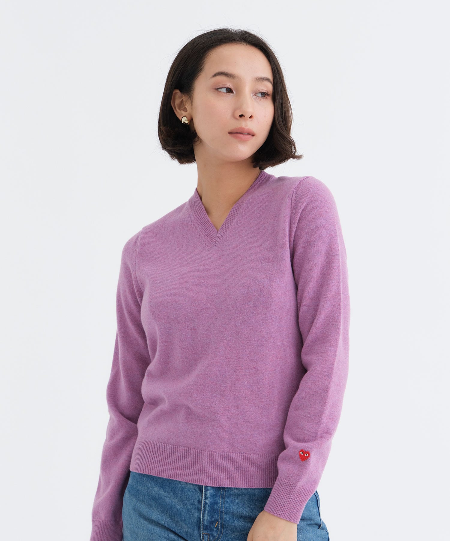 LADIES V-NECK PULLOVER