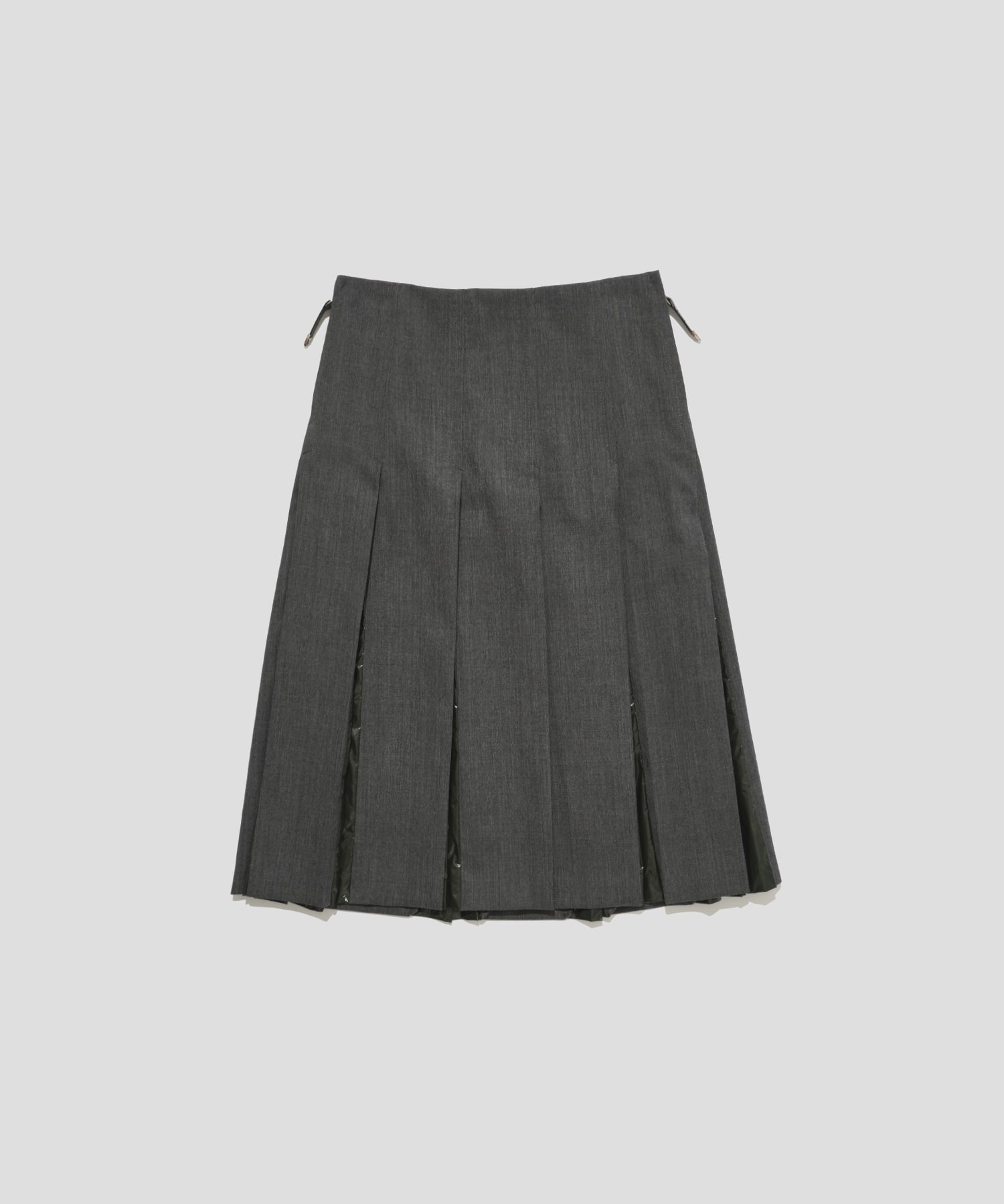 Wool twill skirt