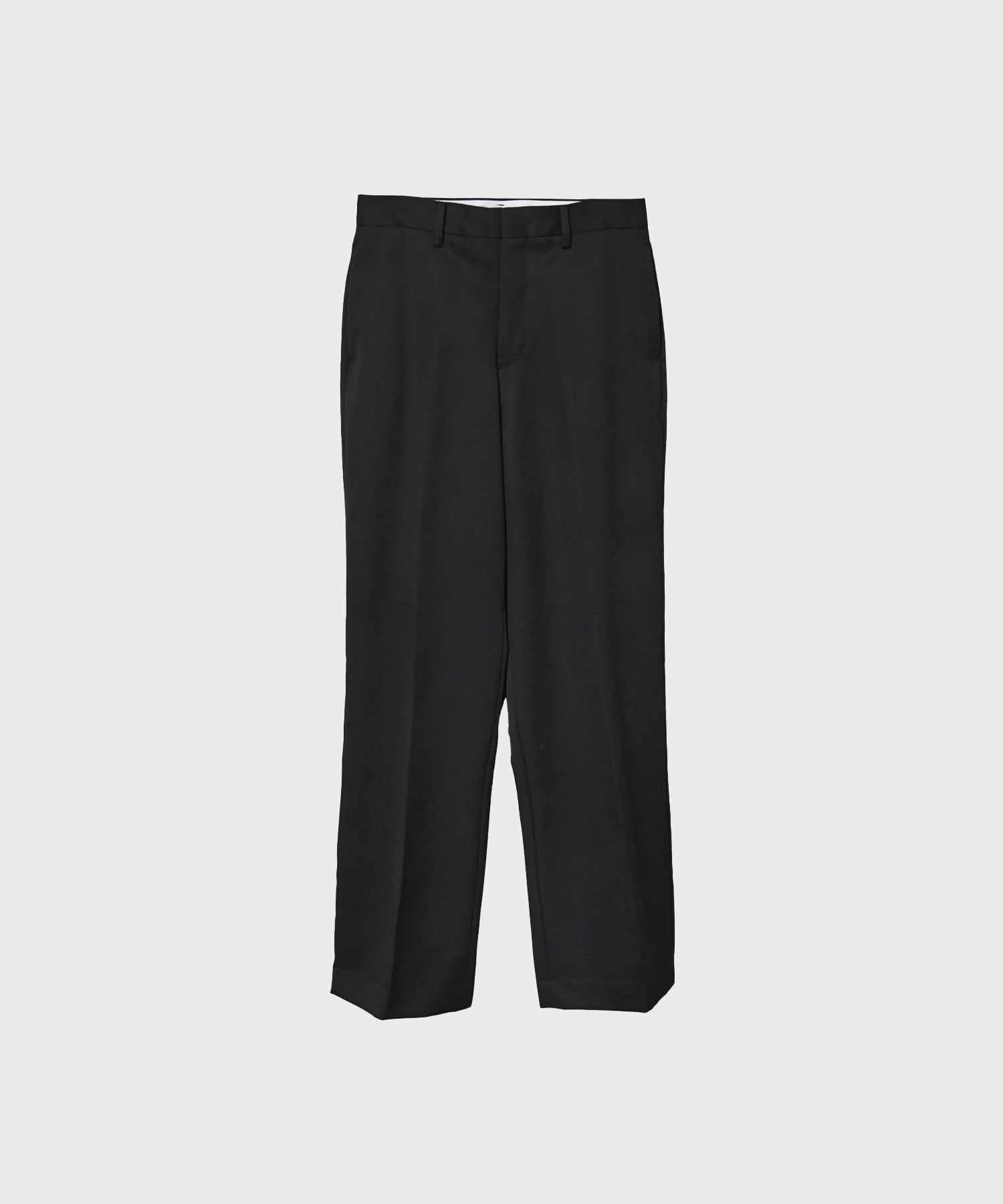 BLACK FORMAL STRAIGHT LEG TROUSERS