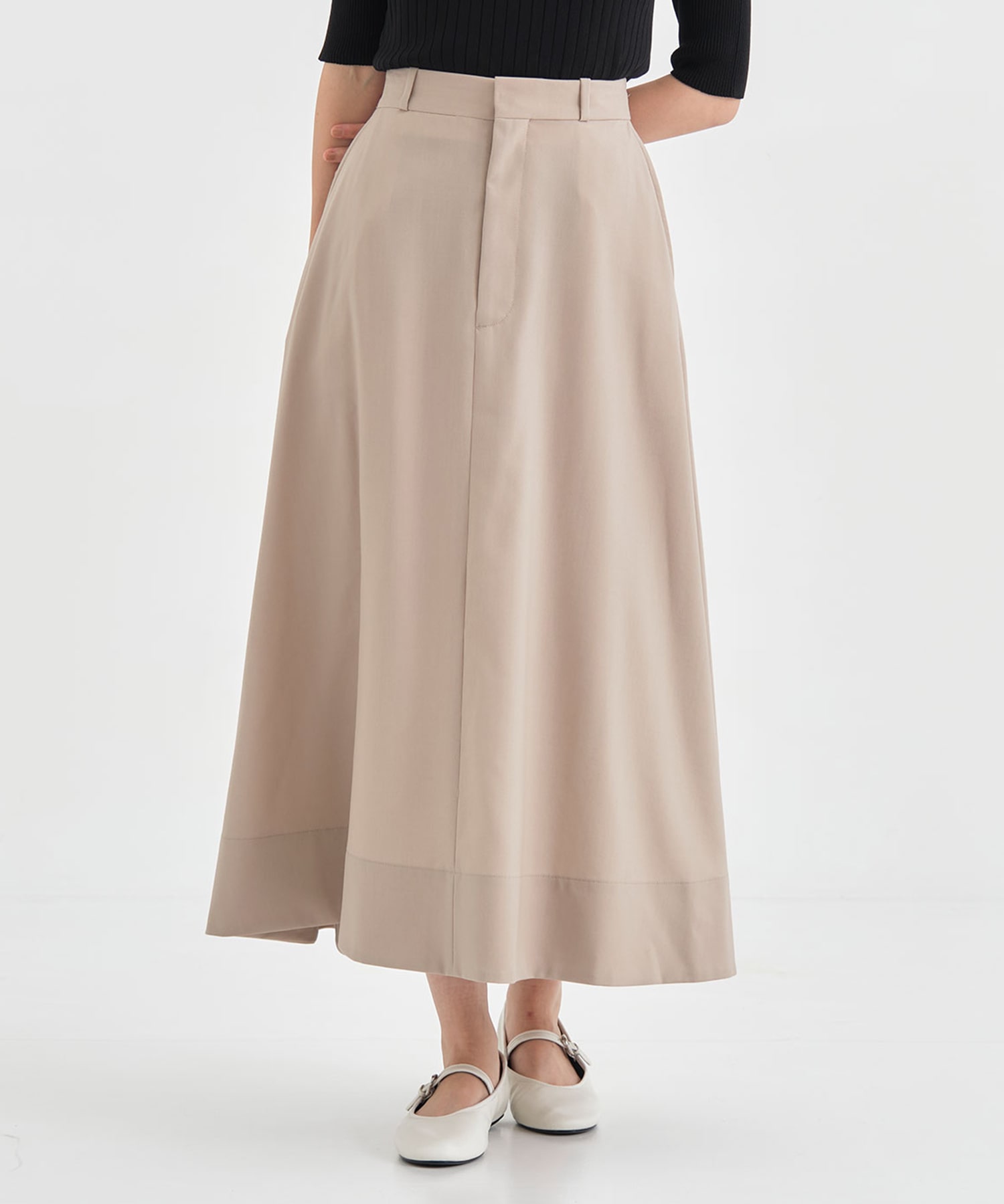 Light Washable Flare Skirt