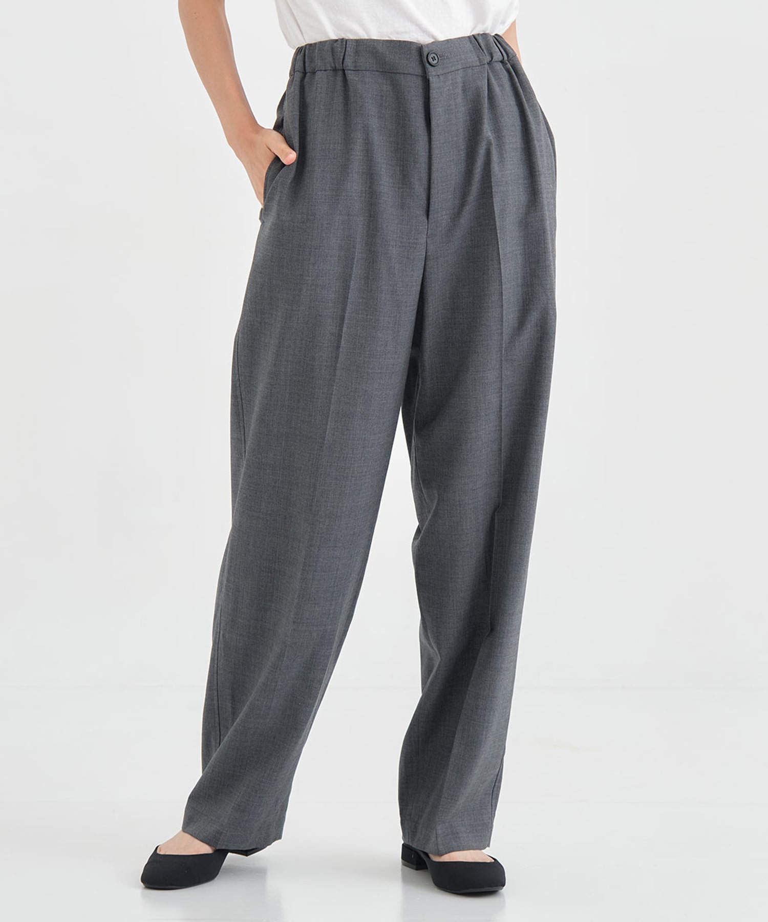 Light Washable Easy Front Tuck Pants