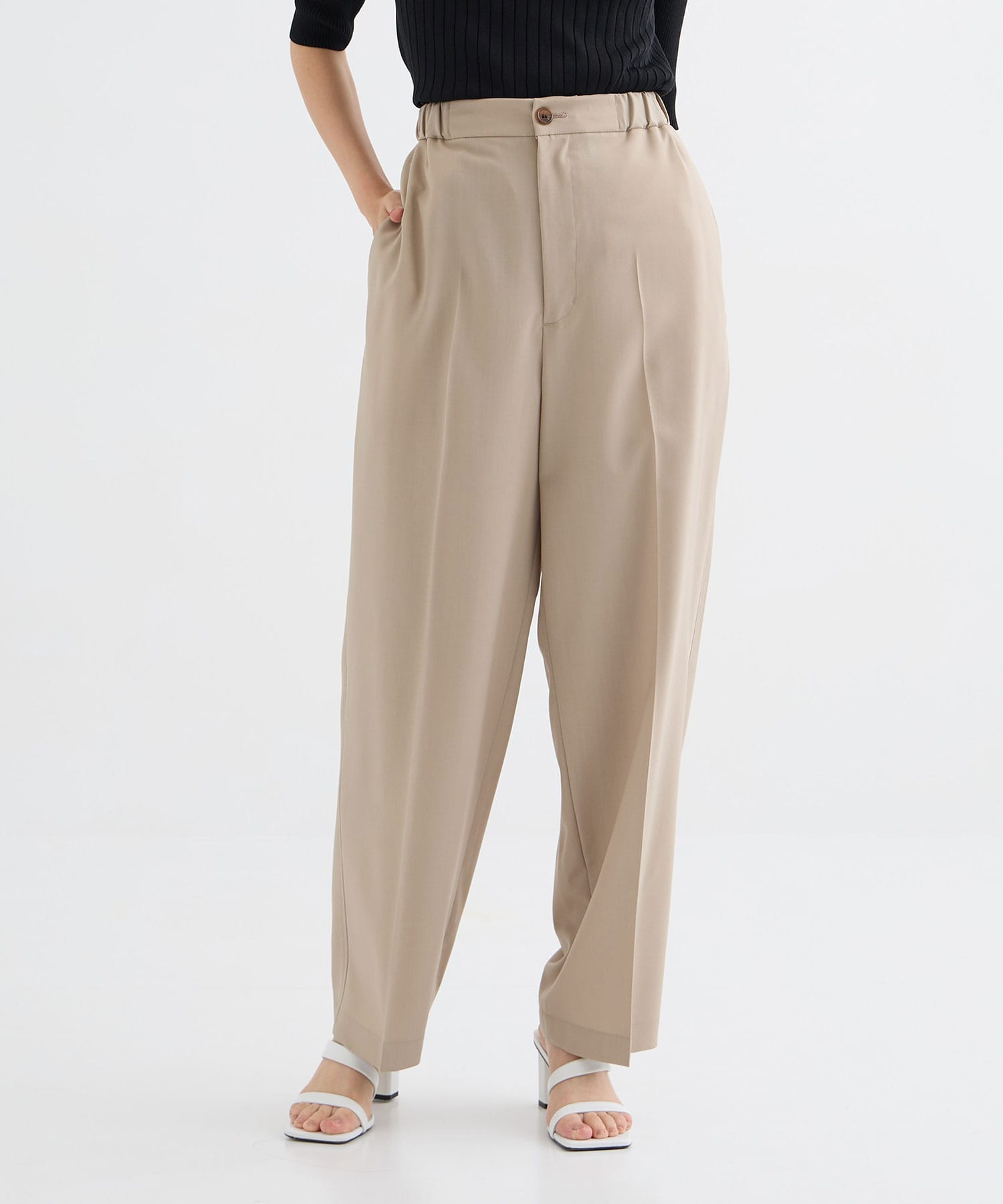 Light Washable Easy Front Tuck Pants