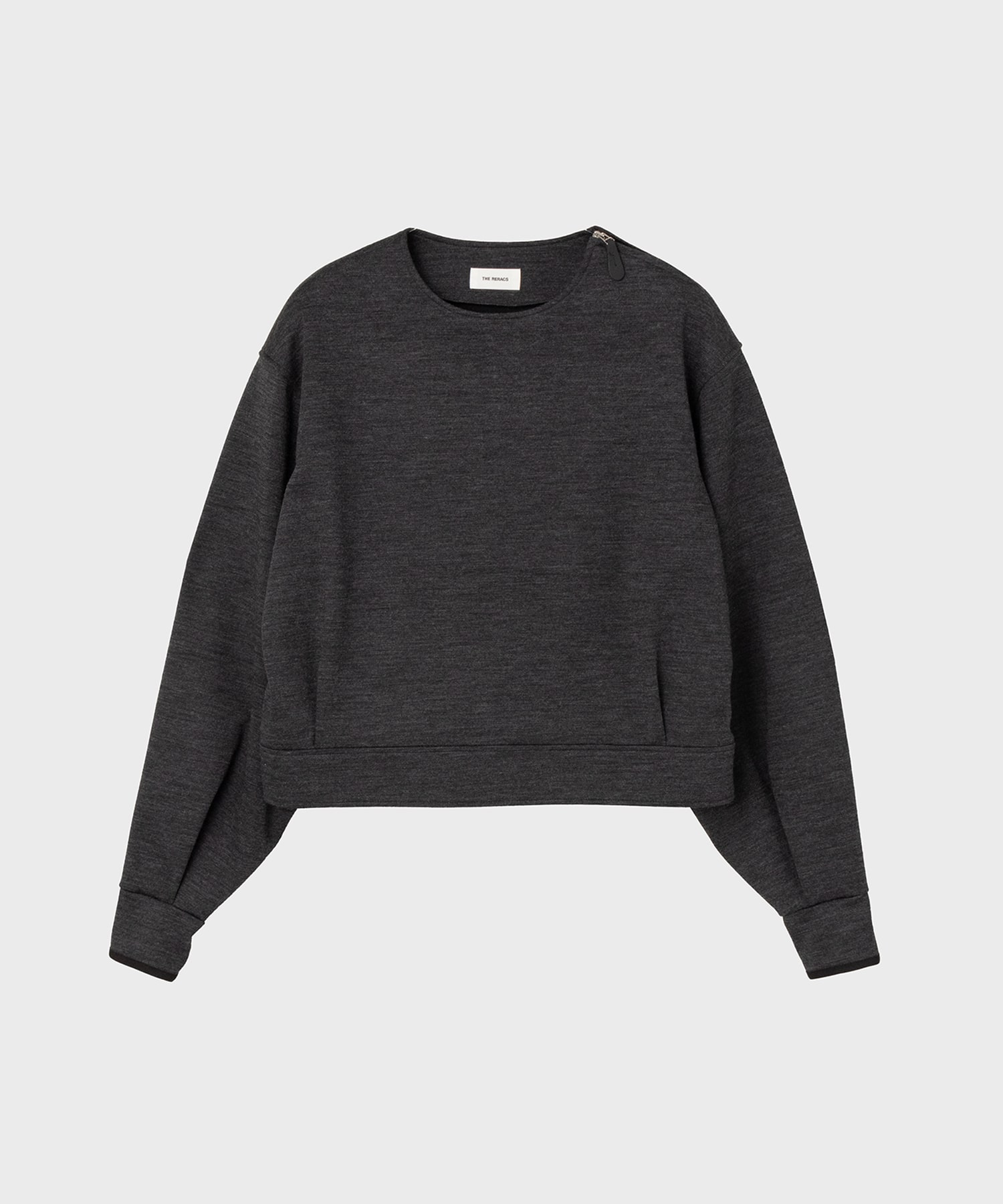 THE SIDE ZIP PULLOVER SHORT T-SHIRT L/S