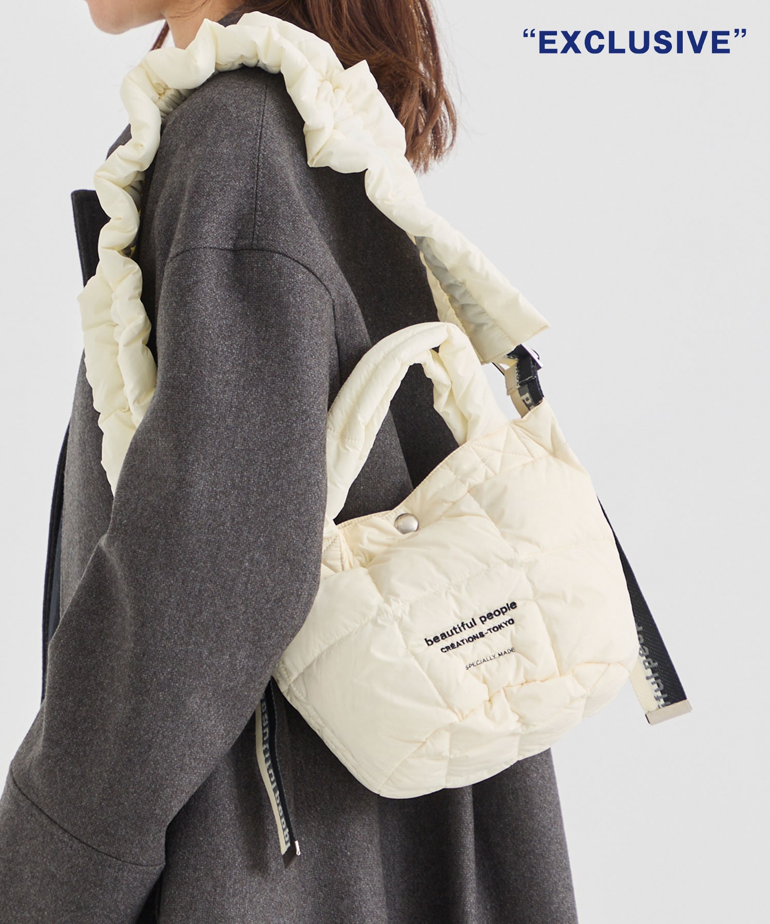 別注 DOWN MINI TOTE SHOULDER BAG