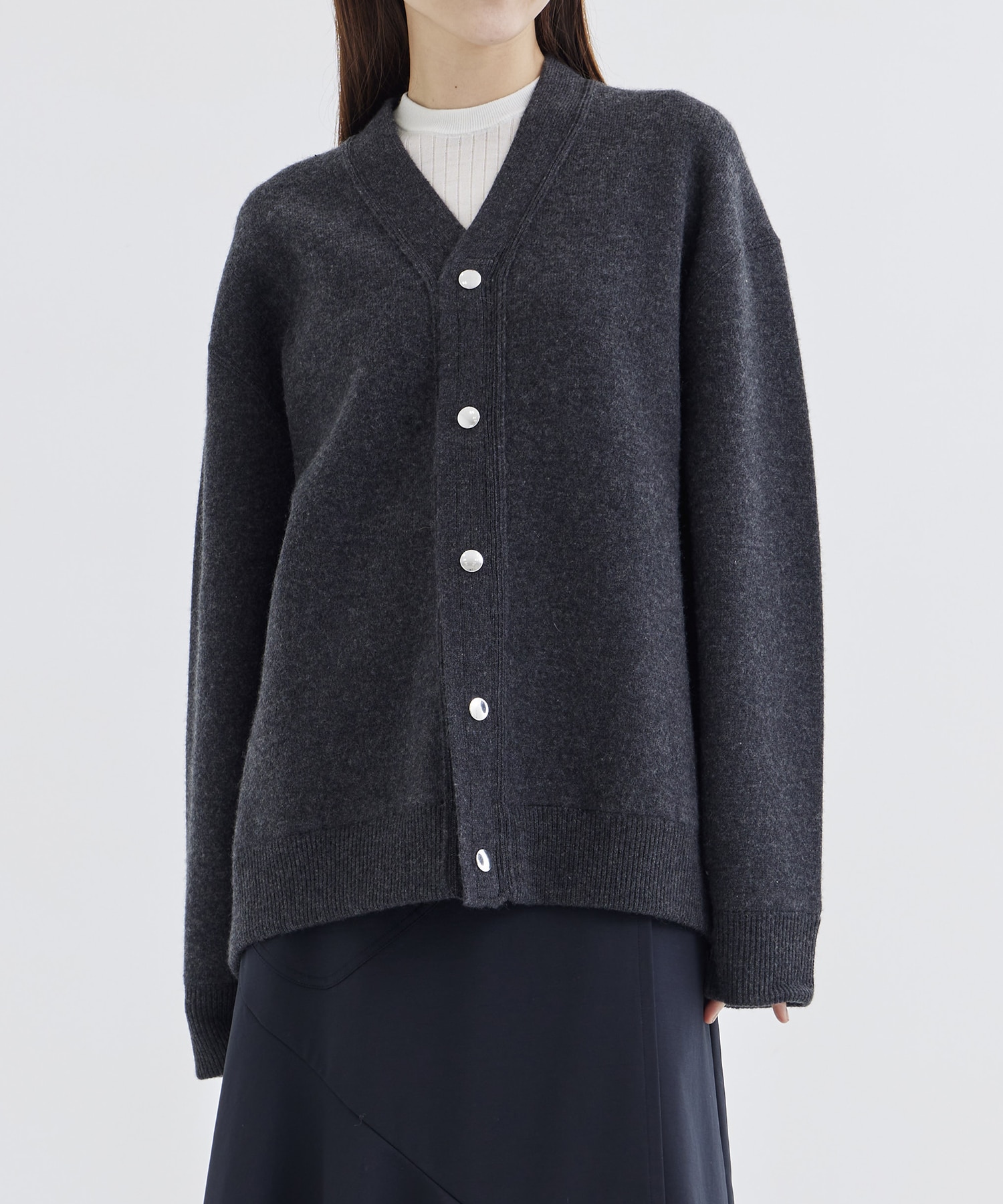 RERACS SNAP BUTTON KNIT CARDIGAN