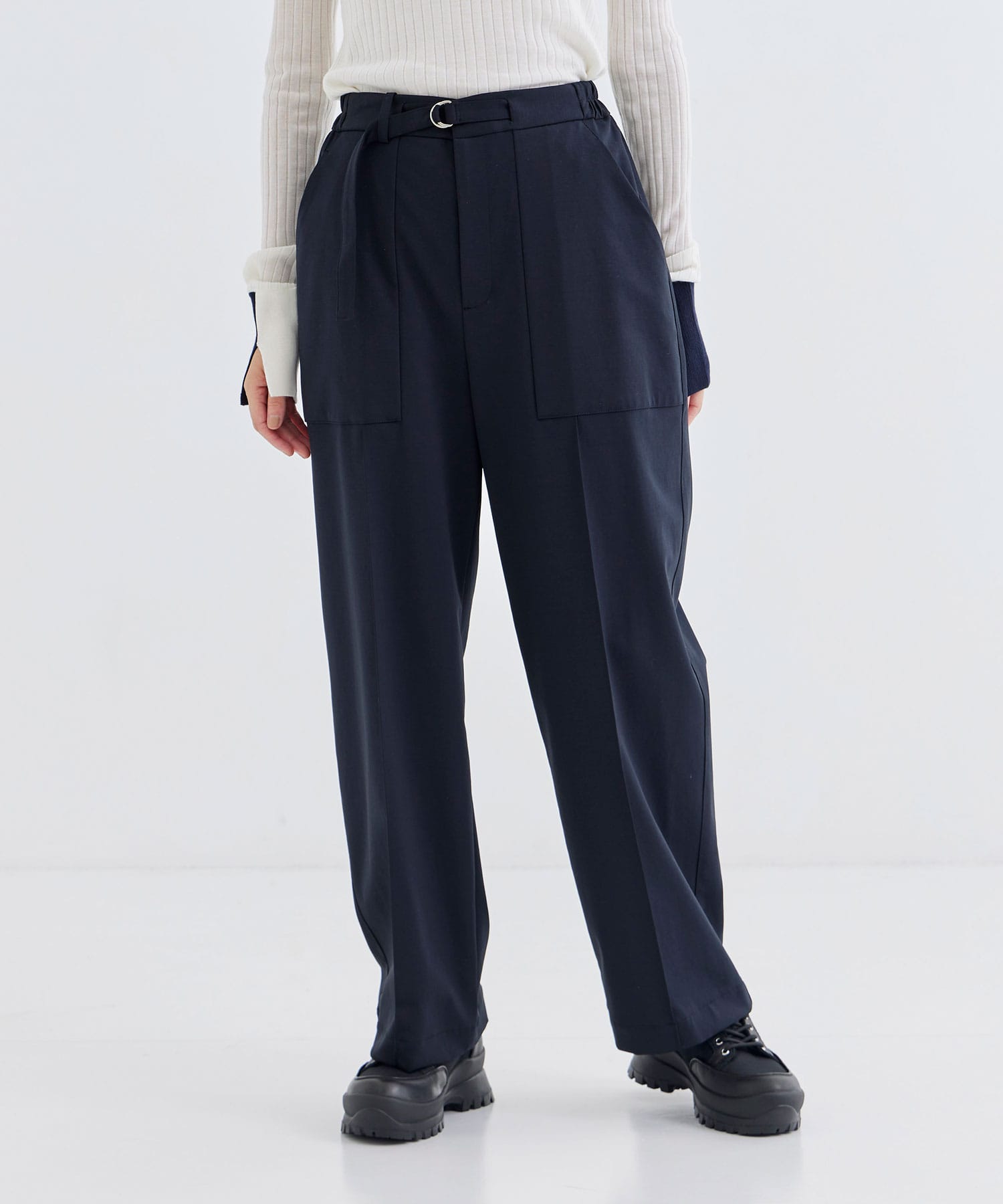 MAT WASHABLE HIGH FANCTION JARSEY BAKER PANTS