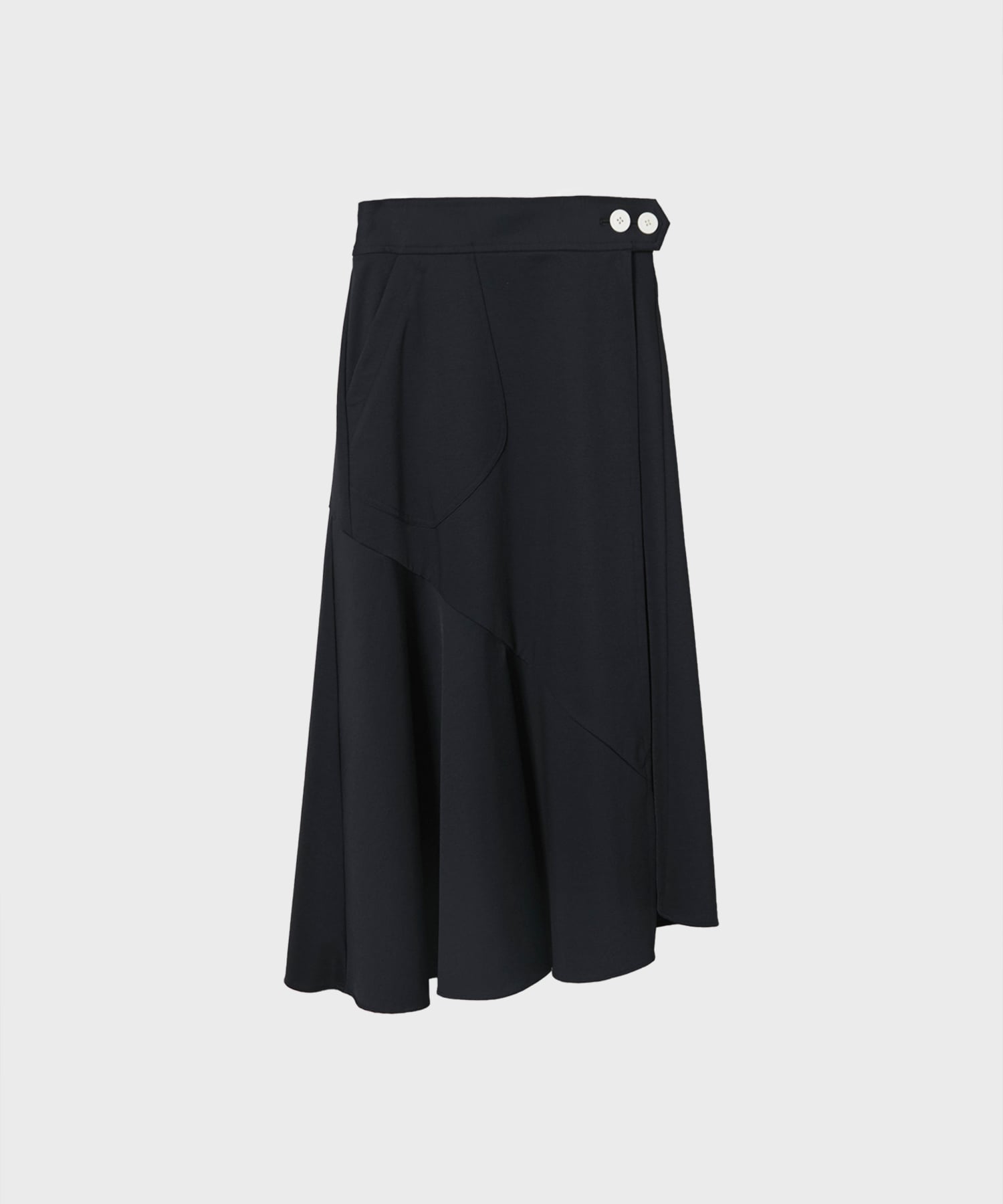 MAT WASHABLE HIGH FANCTION JARSEY WRAP SKIRT