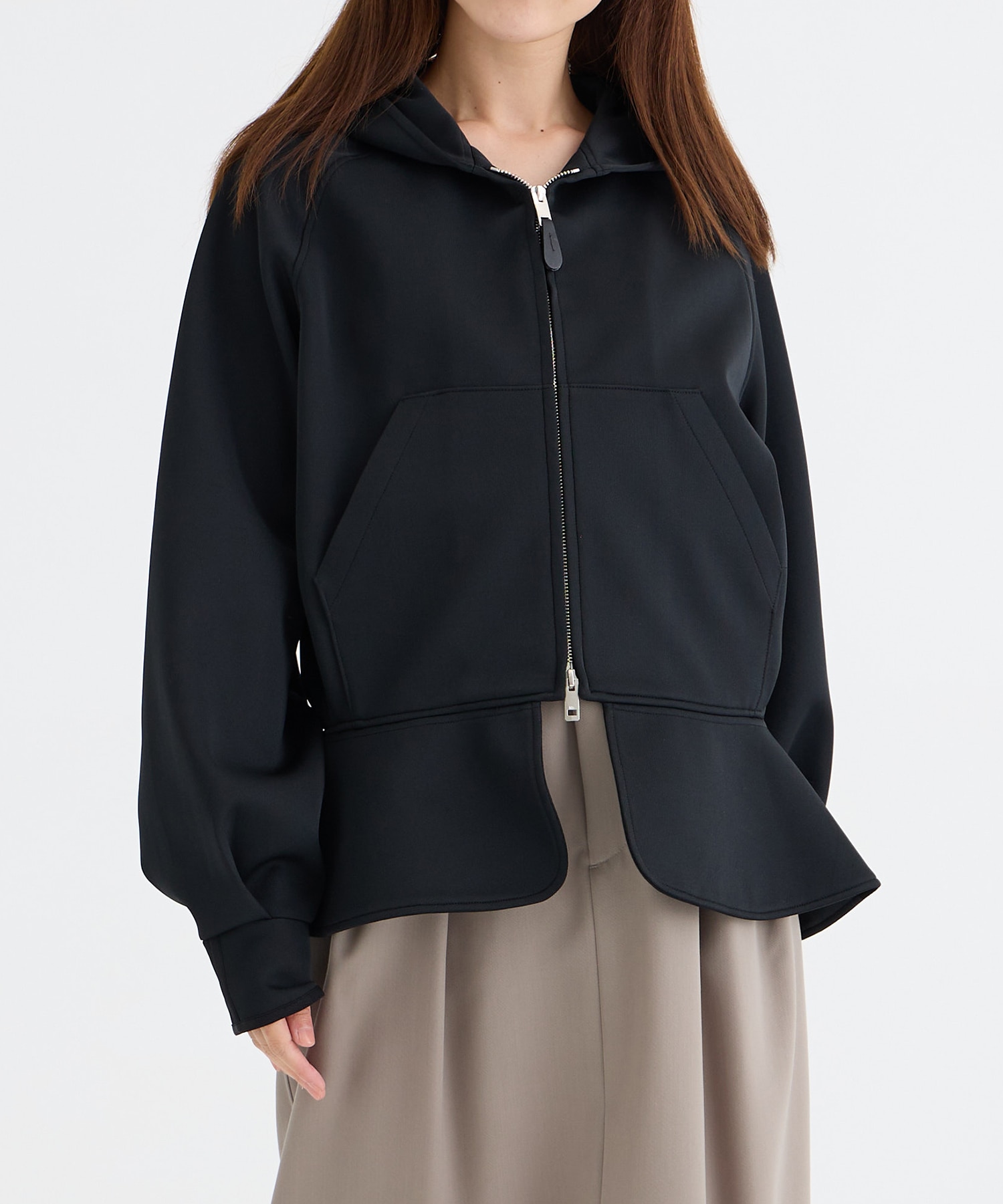 RERACS RERACS LAYERED HEM PARKA