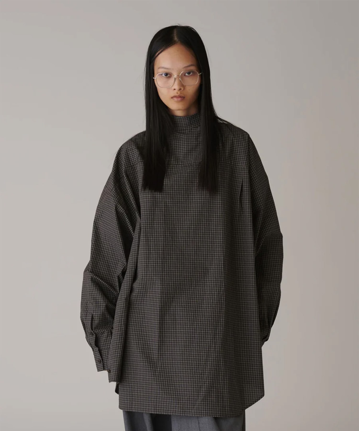 Coton Check Cape Shirt