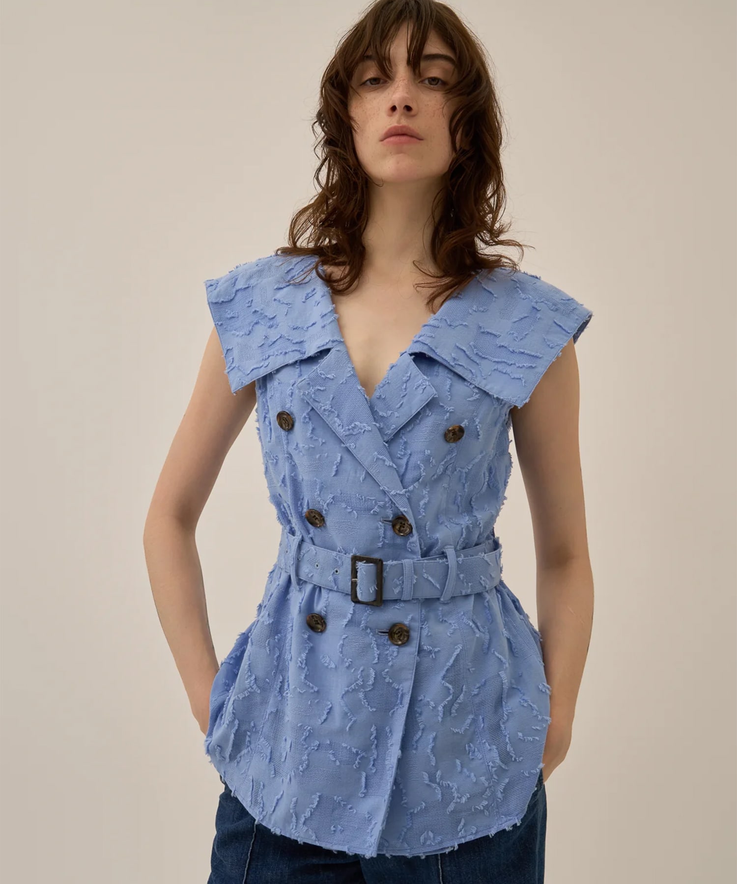 Block flower shirt BL