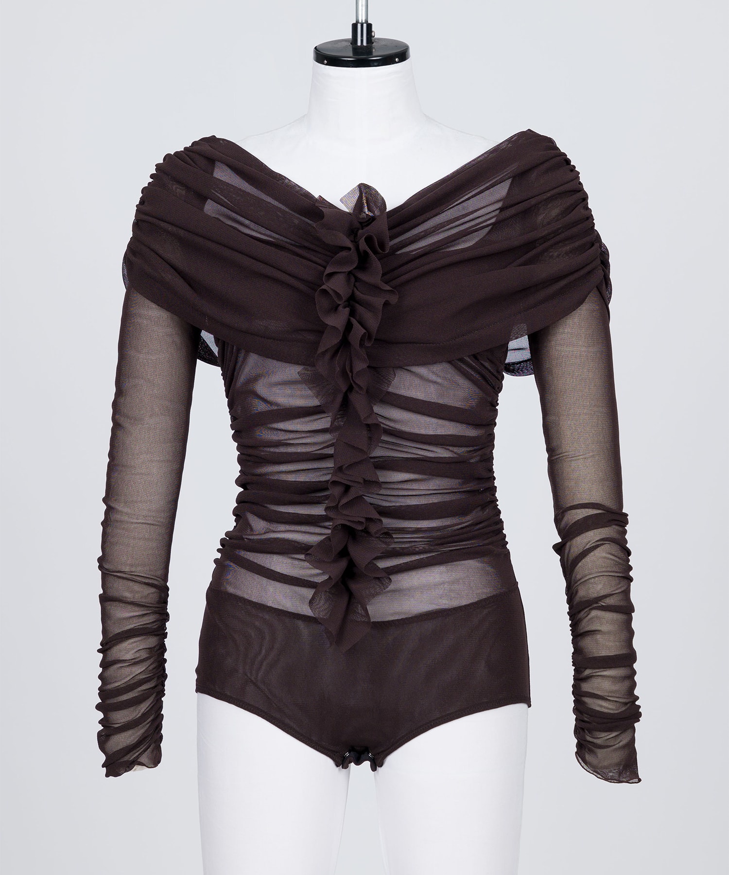 TULLE FRILLED BODYSUIT