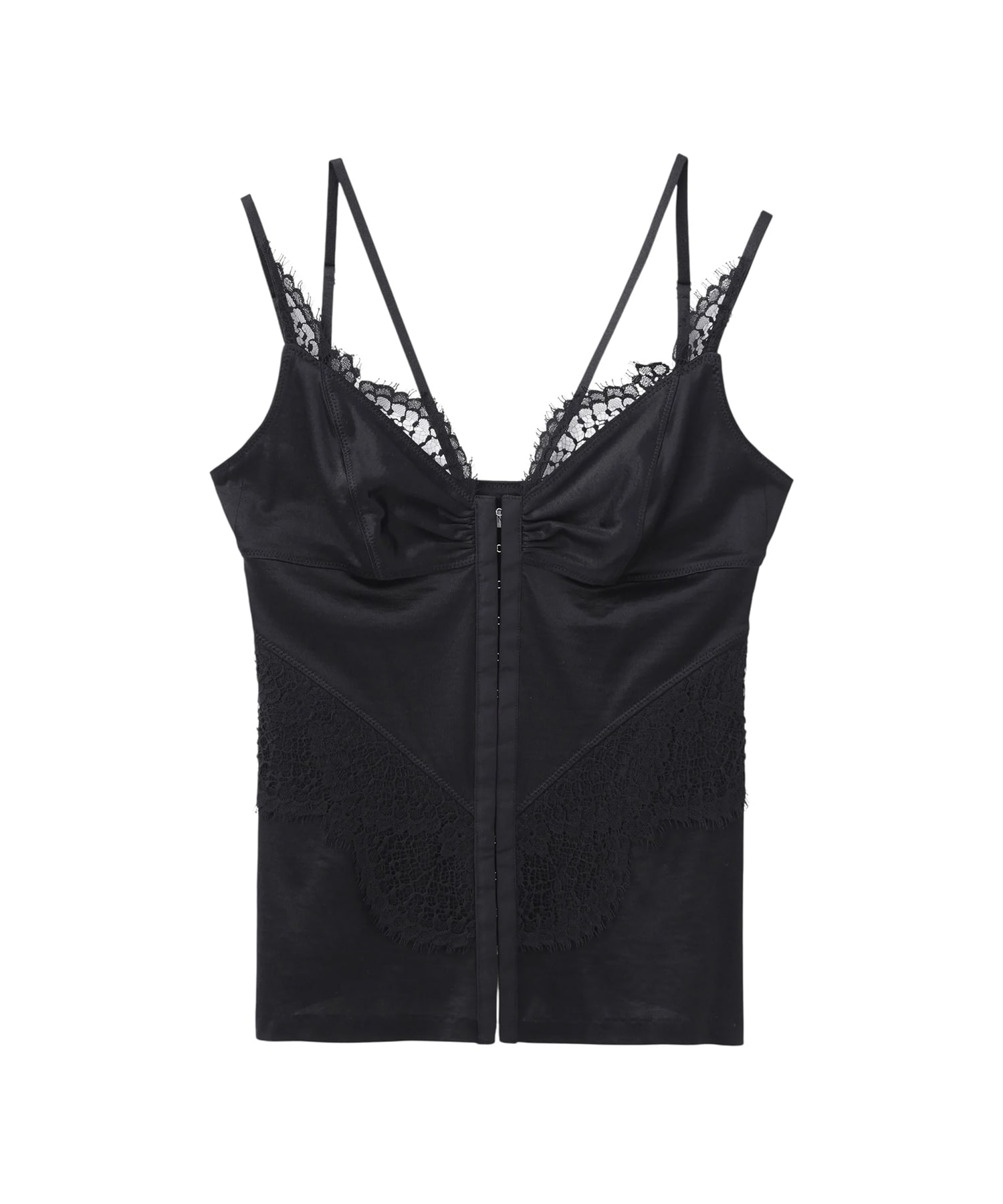 JERSEY & LACE COMBINATION CAMISOLE