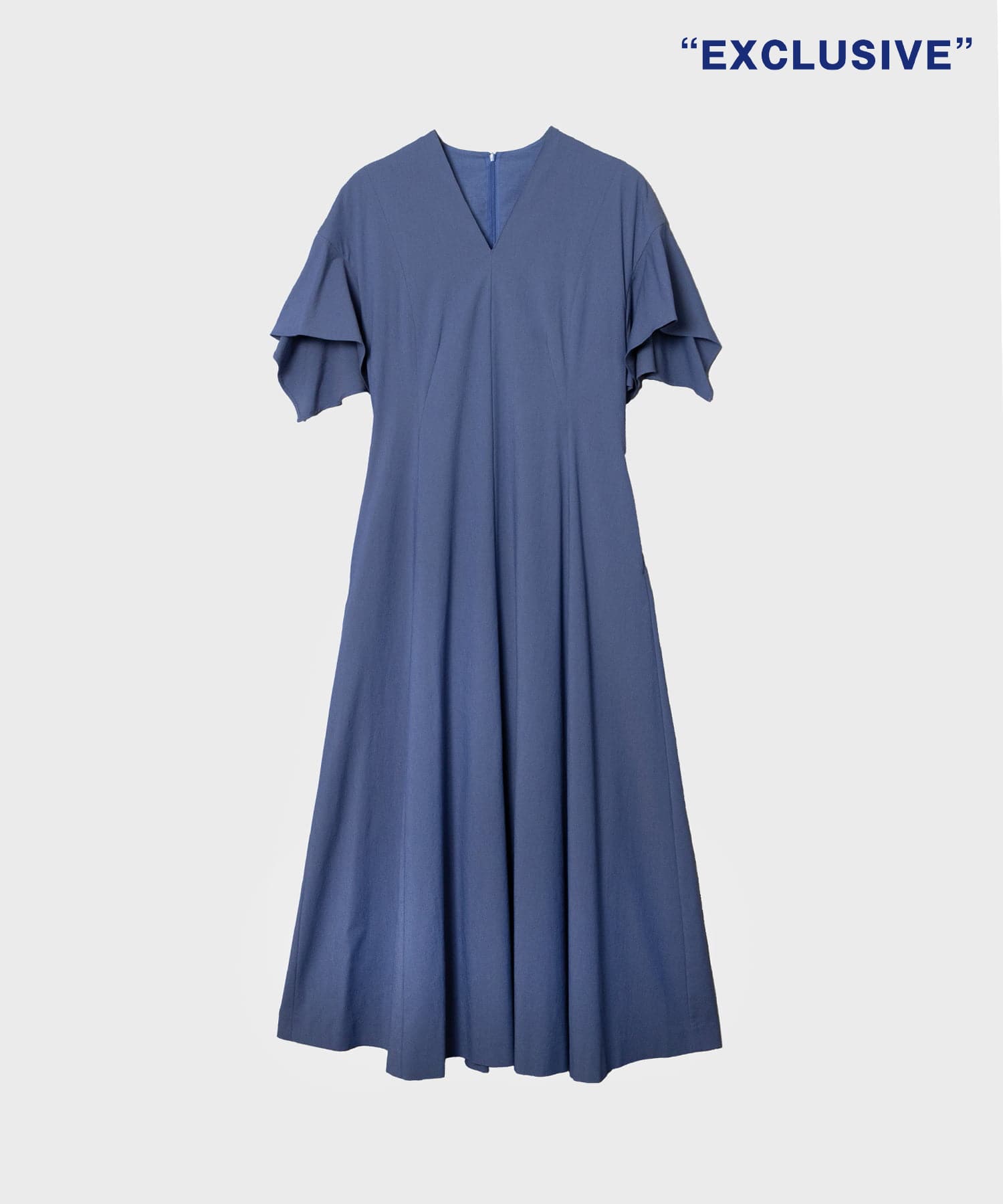 別注 Tamara drape sleeve dress BLU