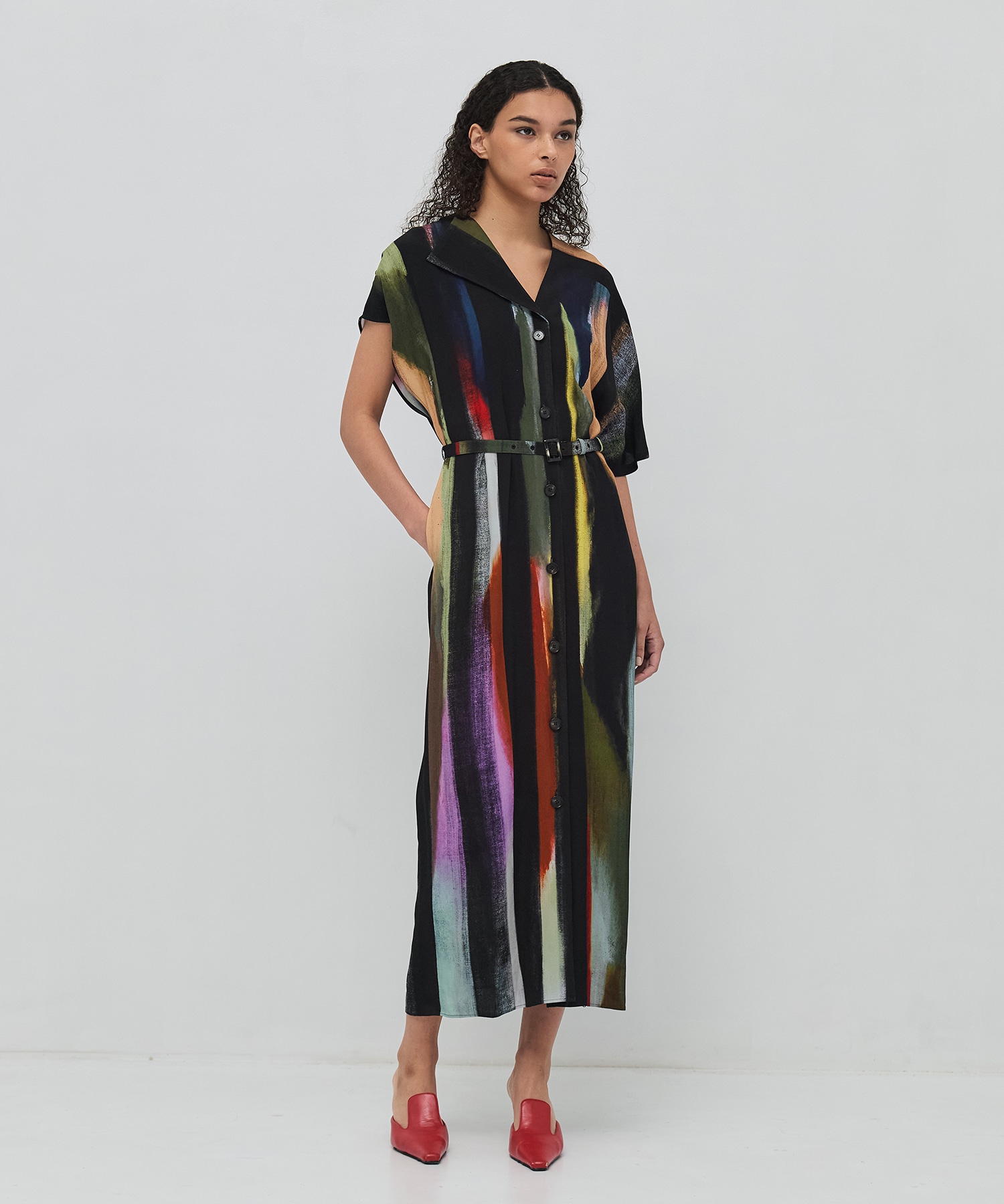 Empty stripe dress BK