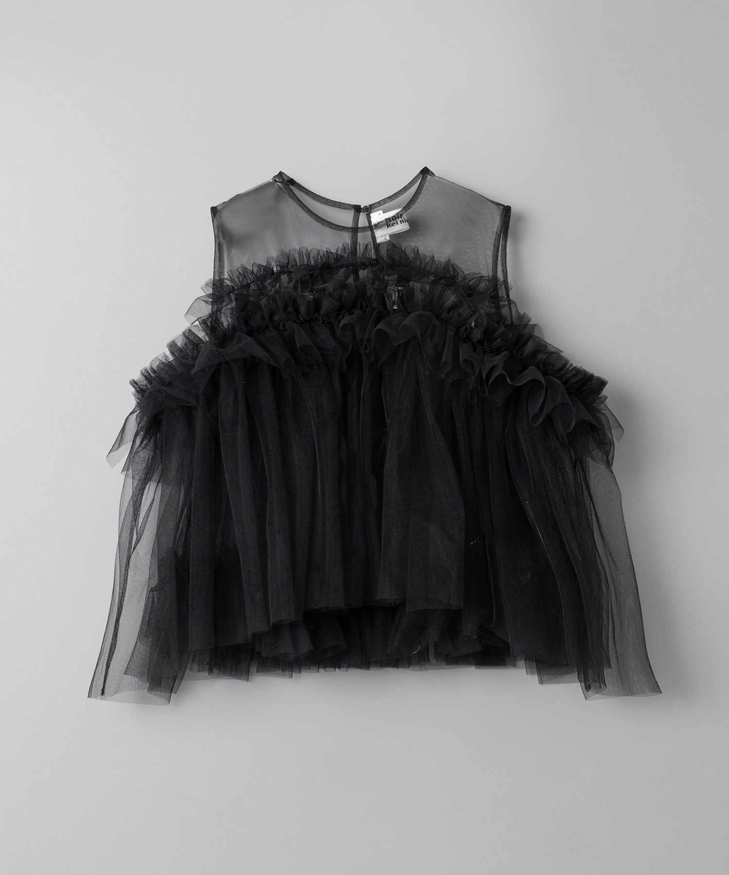美品】 noir kei ninomiya チュール長袖ブラウス