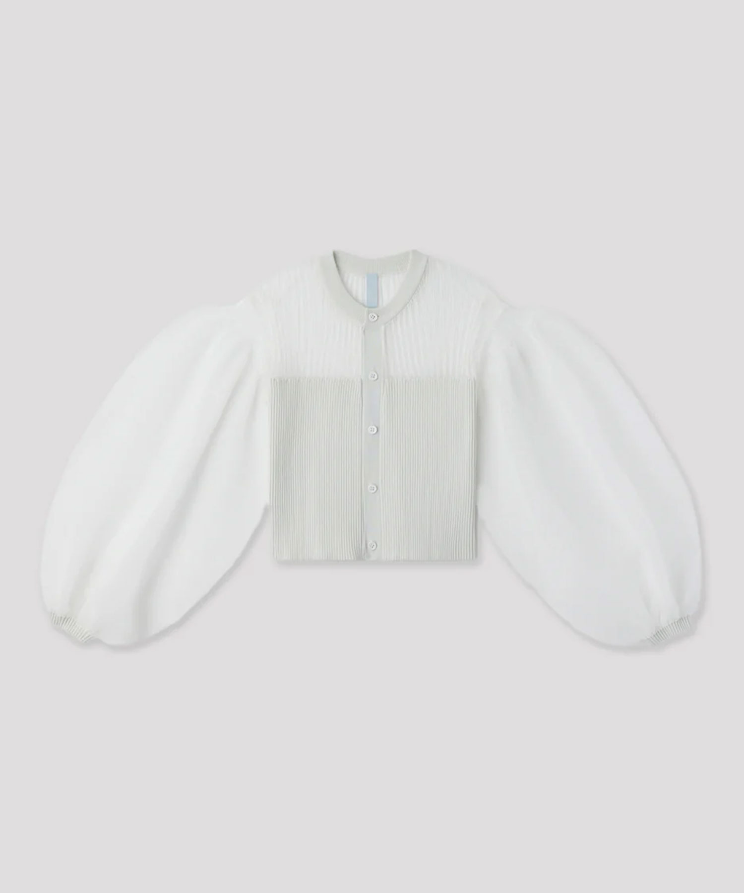 POTTERY LUCENT GLITTER PUFF SLEEVE CARDIGAN