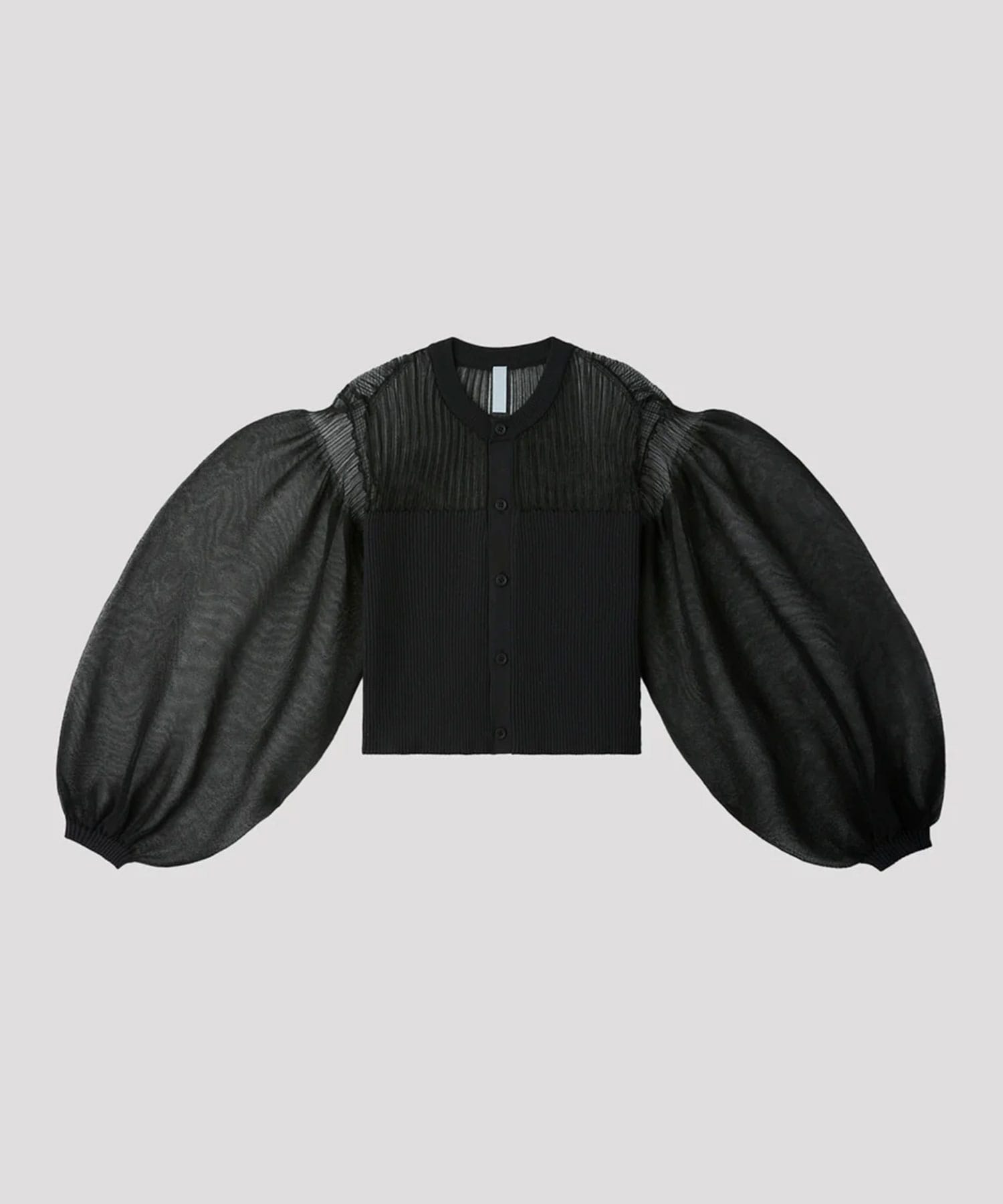 POTTERY LUCENT GLITTER PUFF SLEEVE CARDIGAN