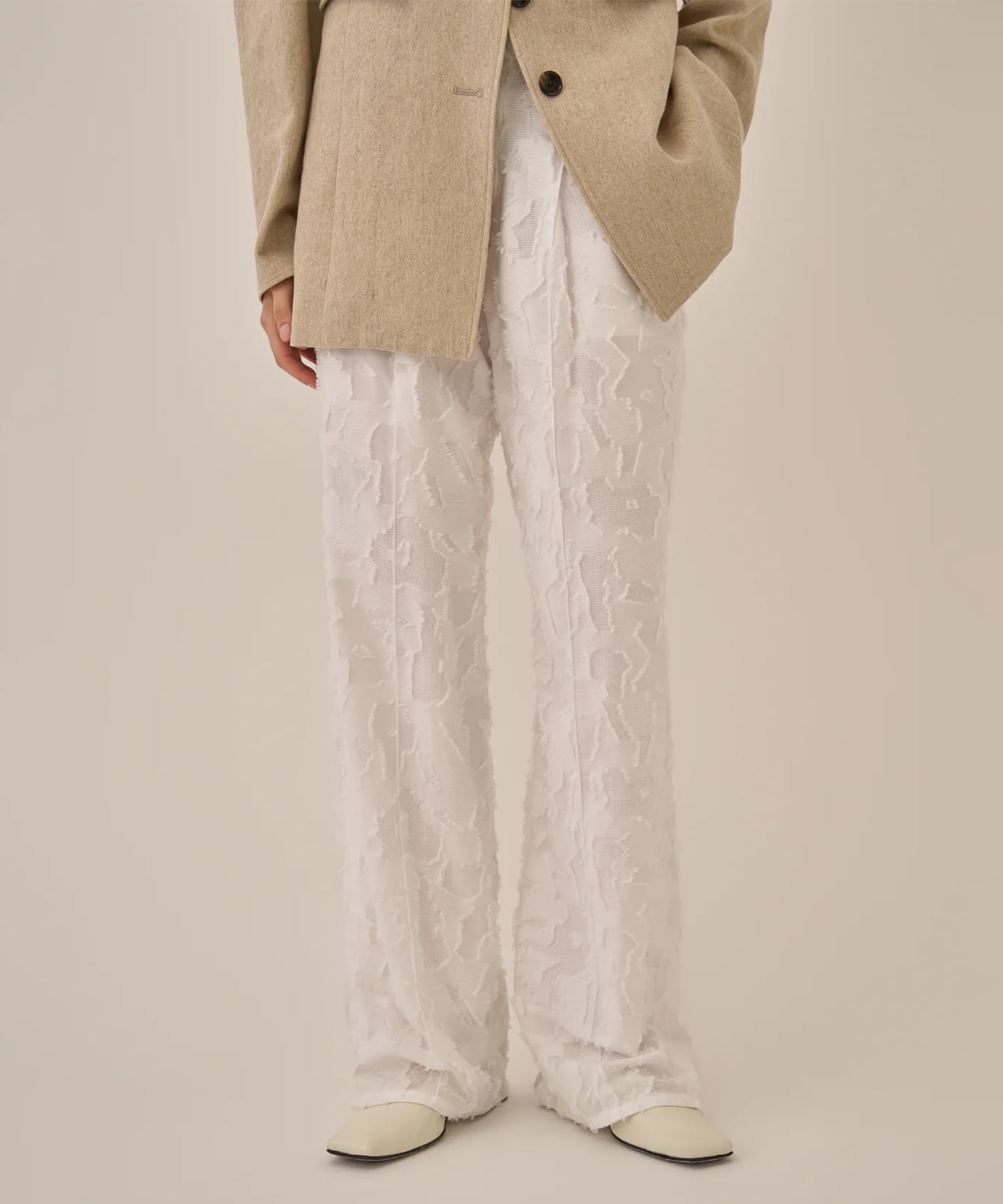 Block flower pants WH