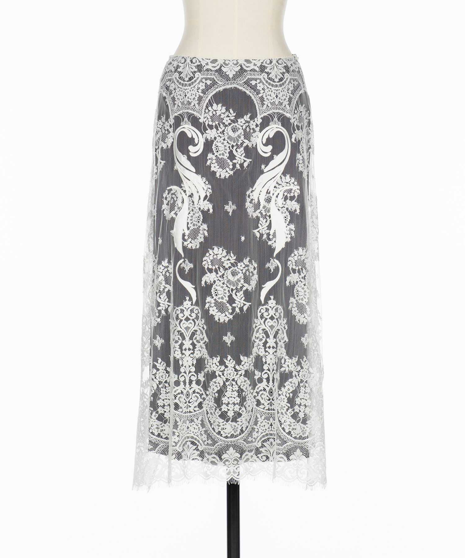 EMBROIDERED LACE SKIRT