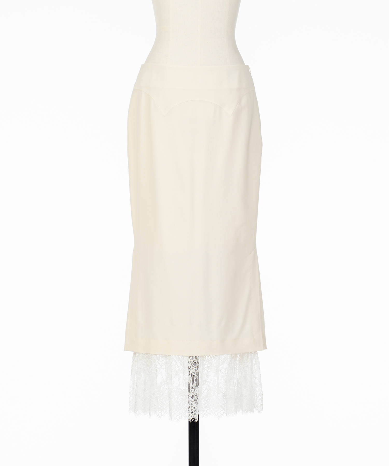 PLEATED PANELED SKIRT