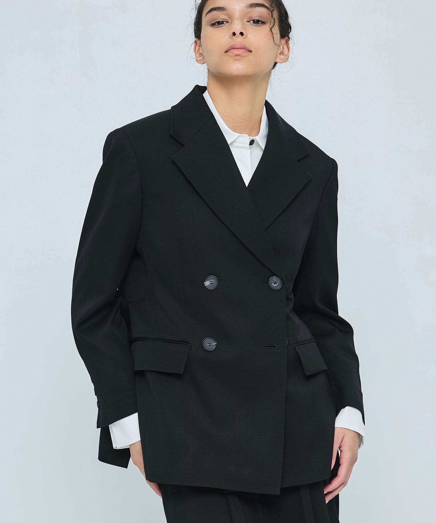 WIDE-SHOULDER DOUBLE JACKET