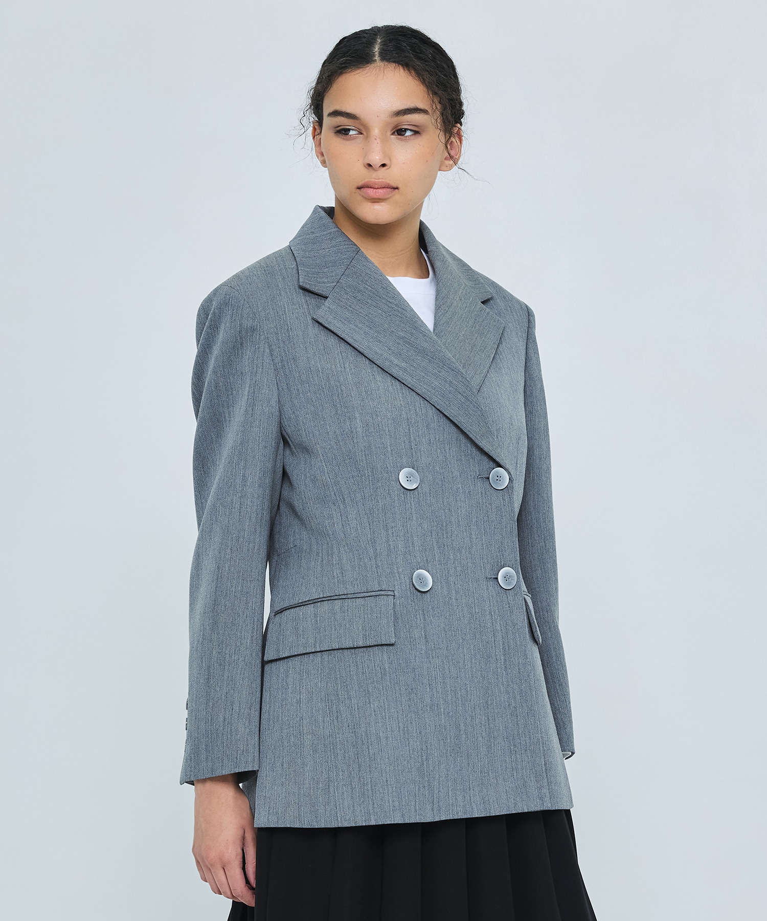 WIDE-SHOULDER DOUBLE JACKET