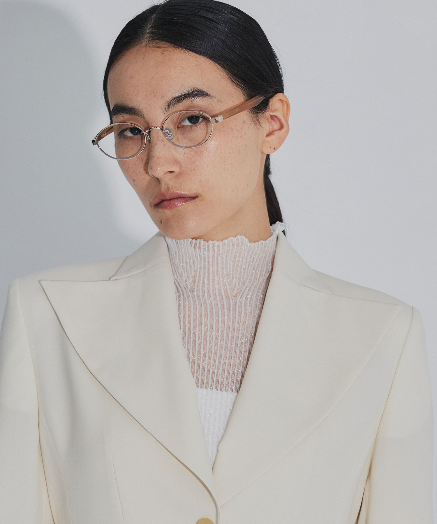 × BLANC METAL OVAL GLASSES