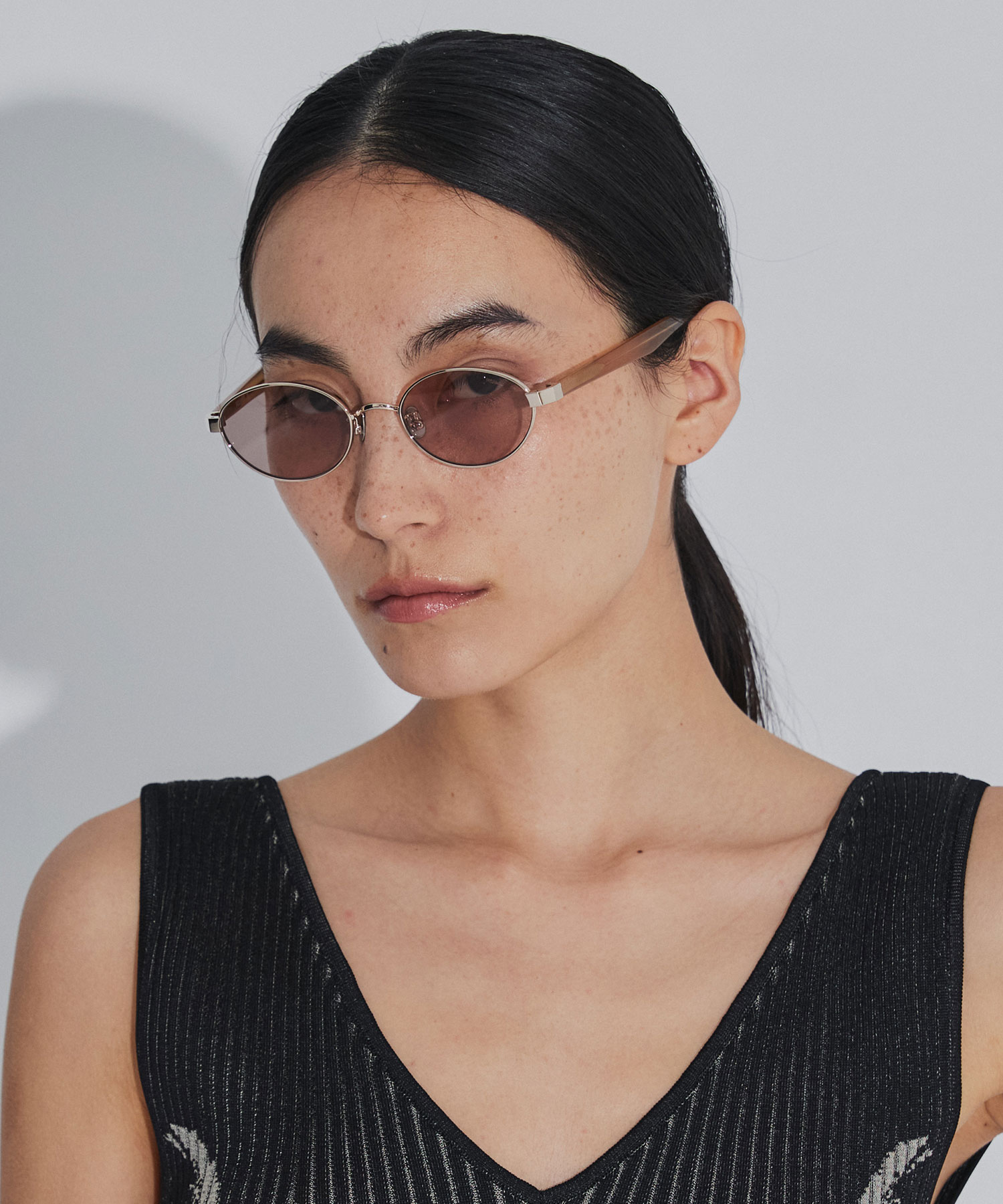 × BLANC METAL OVAL SUNGLASSES