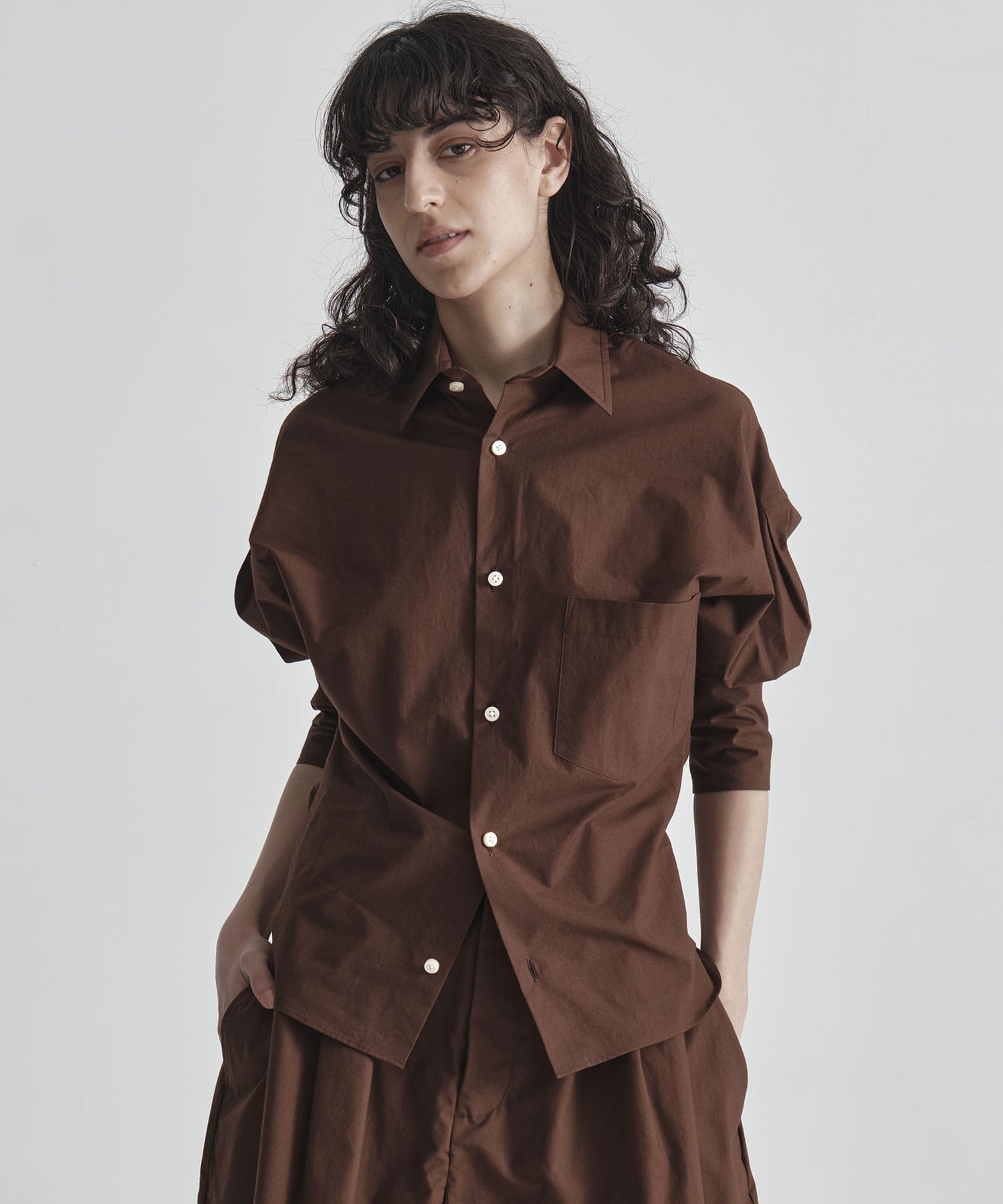 J.BRADLEY PUFF SLEEVE SH TYPEWRITER