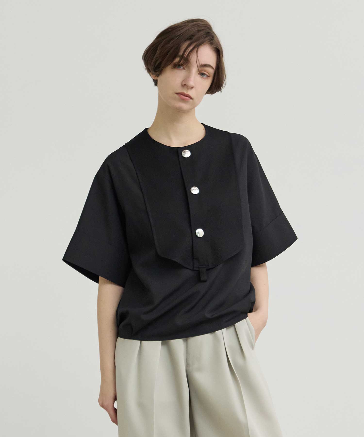 RERACS BIBIFRONT SHIRT SHORT SLEEVE