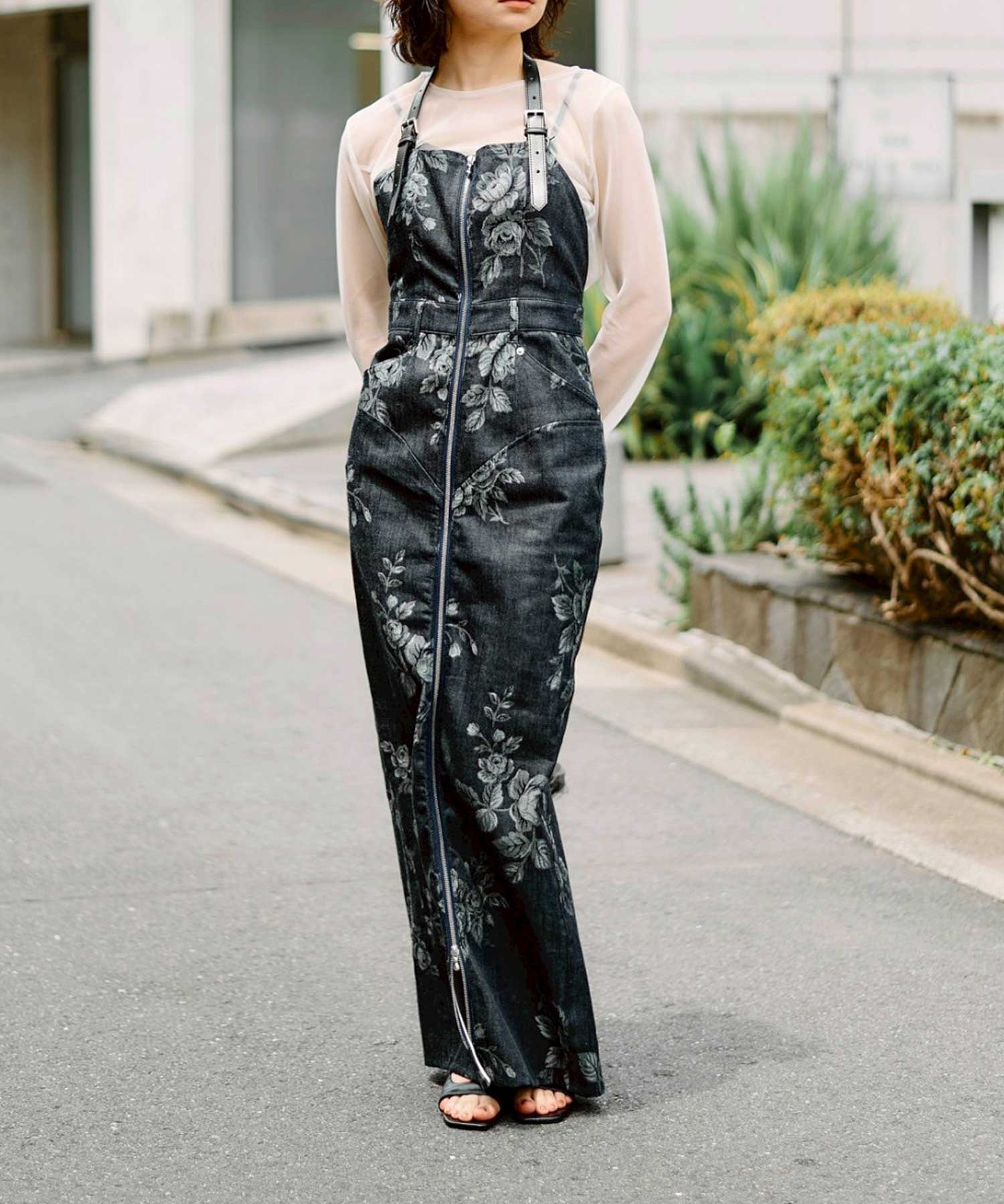 ROSE DENIM DRESS