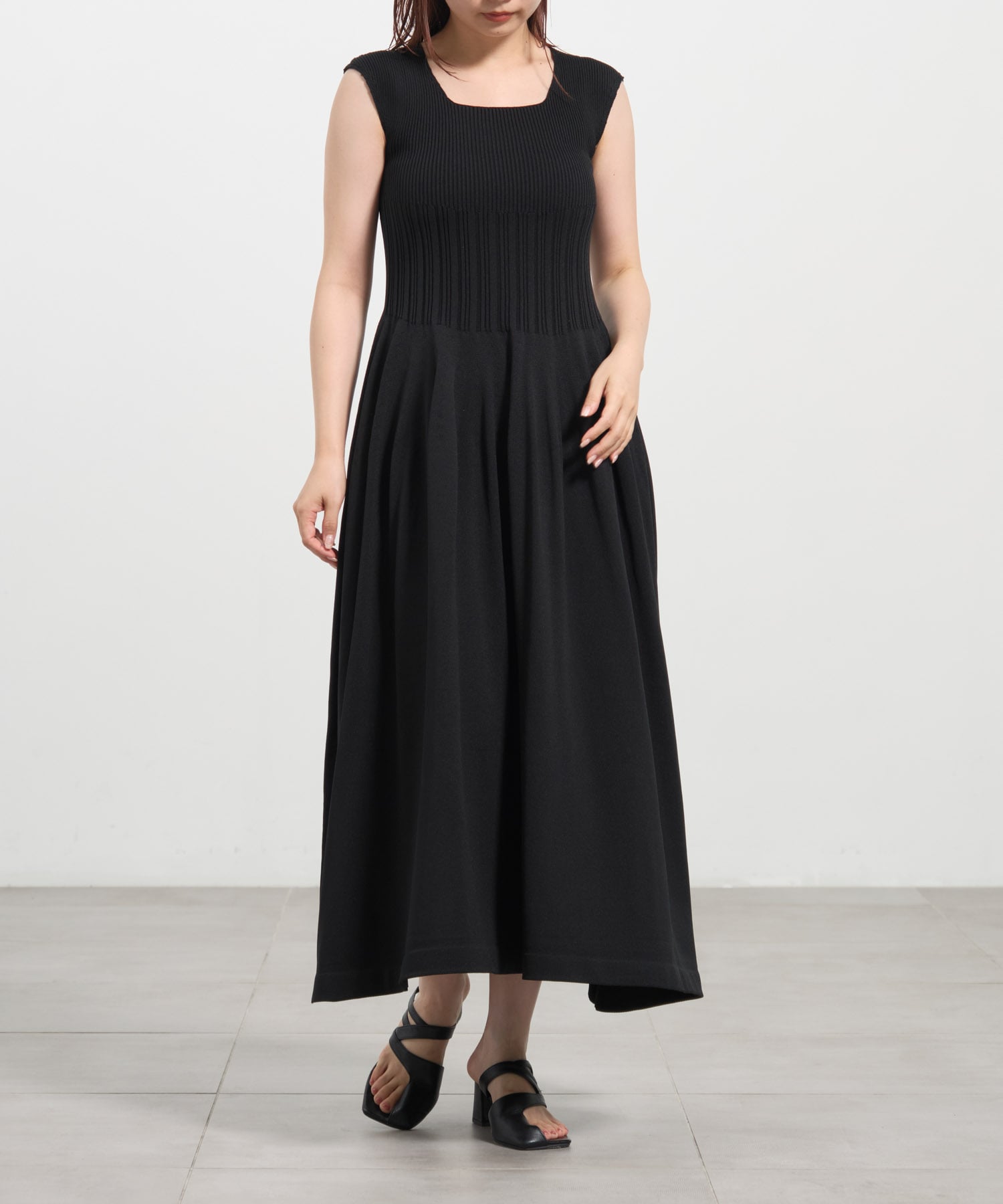 WHOLEGARMENT　Knit Flare One-Piece