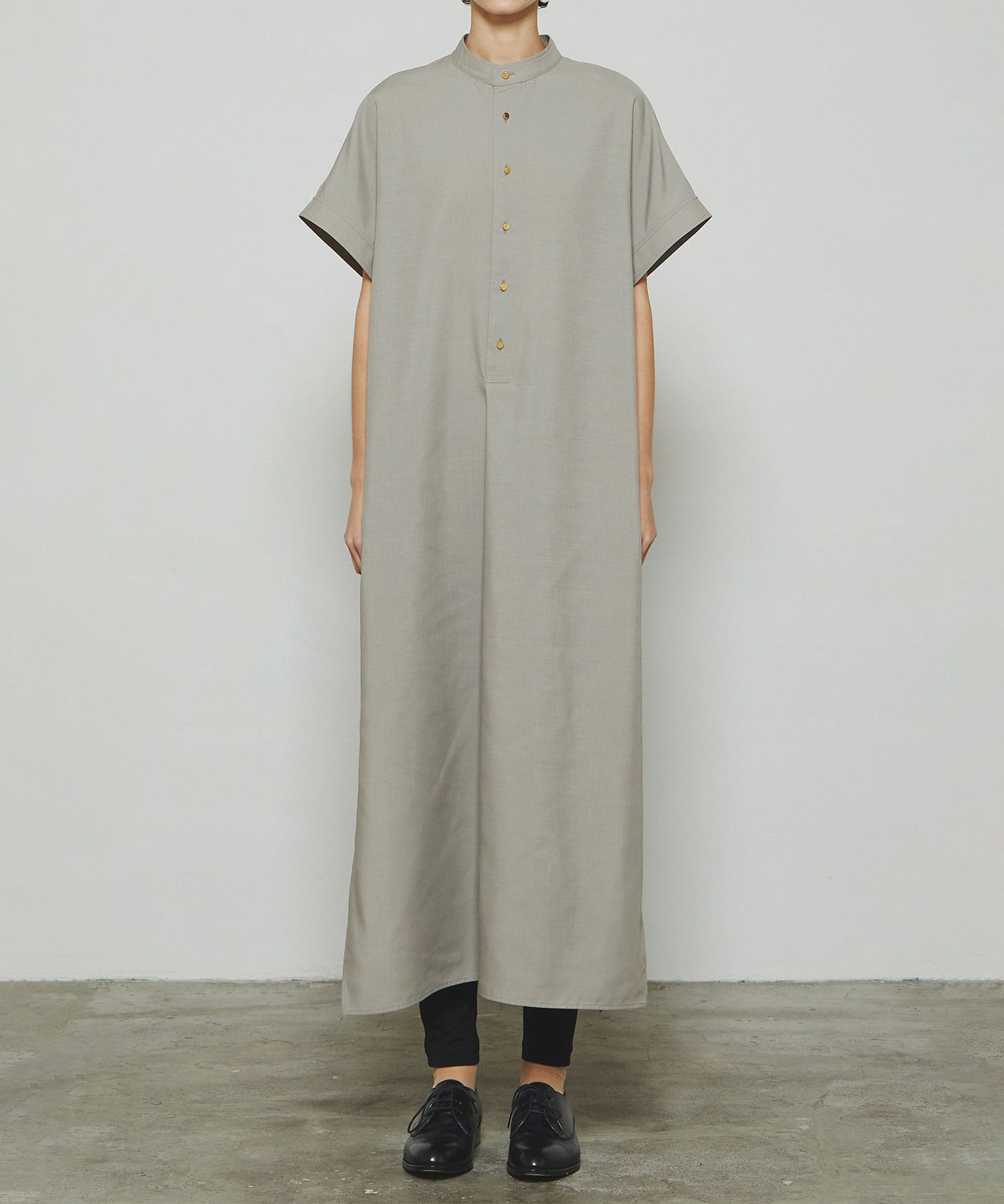 RERACS FRONT TUCK POLO DRESS SLEEVELESS