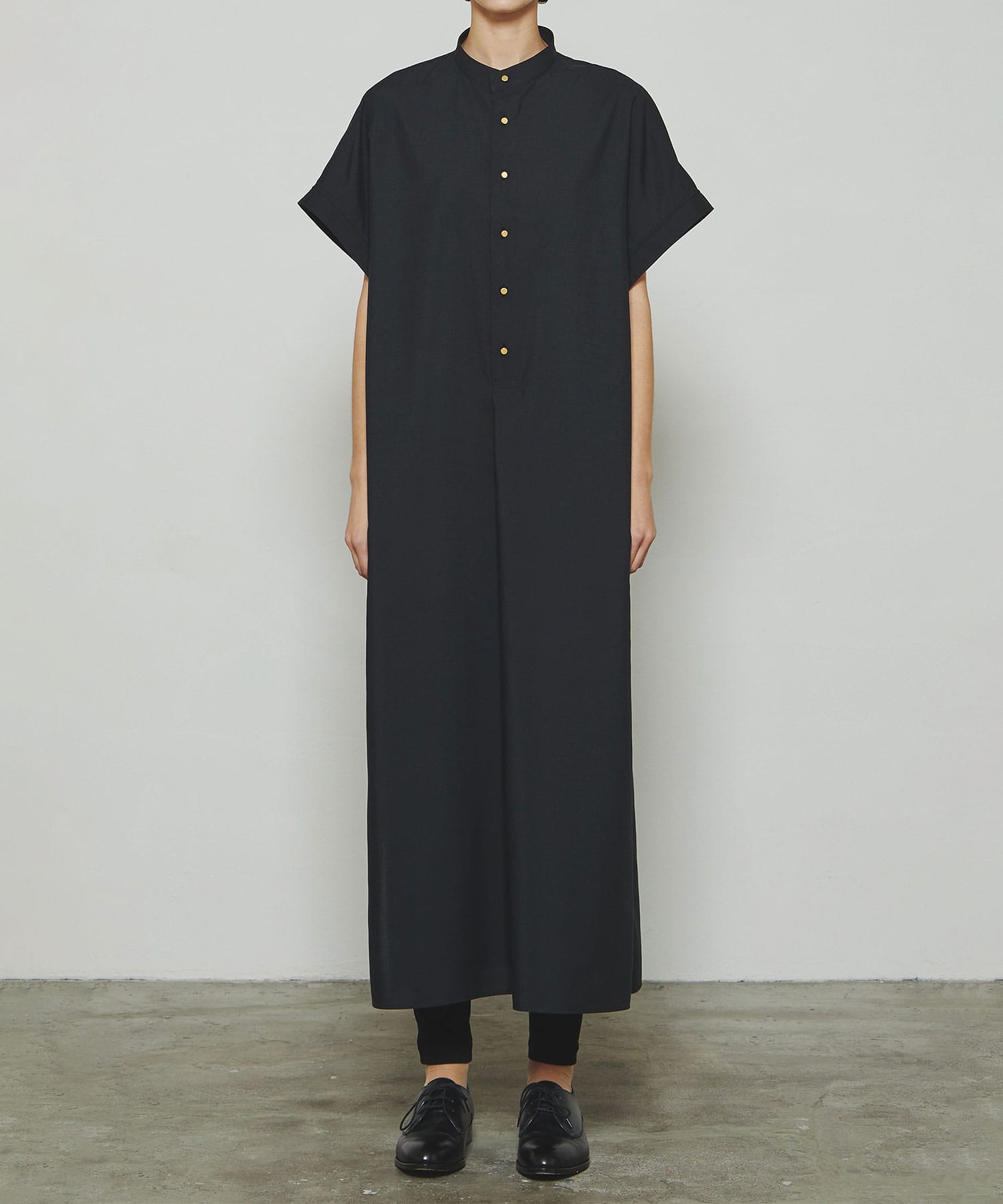 RERACS FRONT TUCK POLO DRESS SLEEVELESS