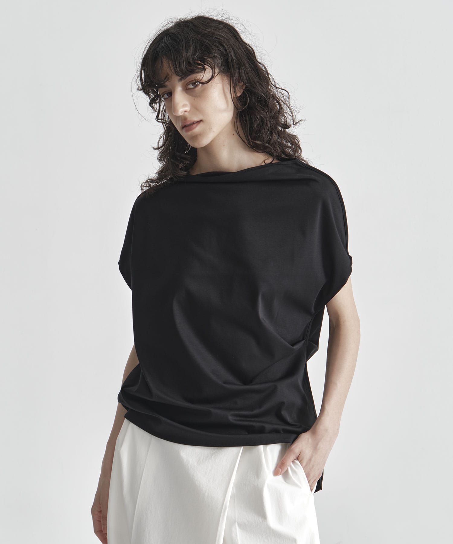 side tuck cotton tops