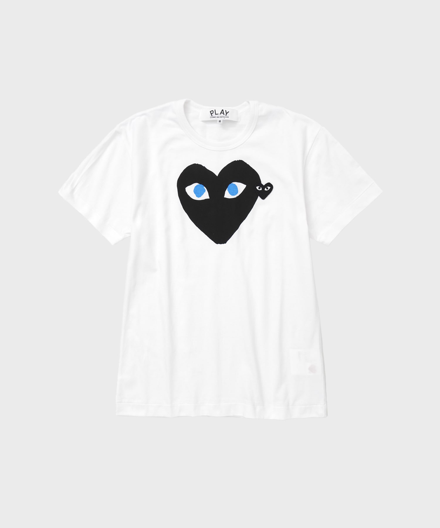 T-SHIRT LOGO PRINT BLACK HEART BLUE EYES