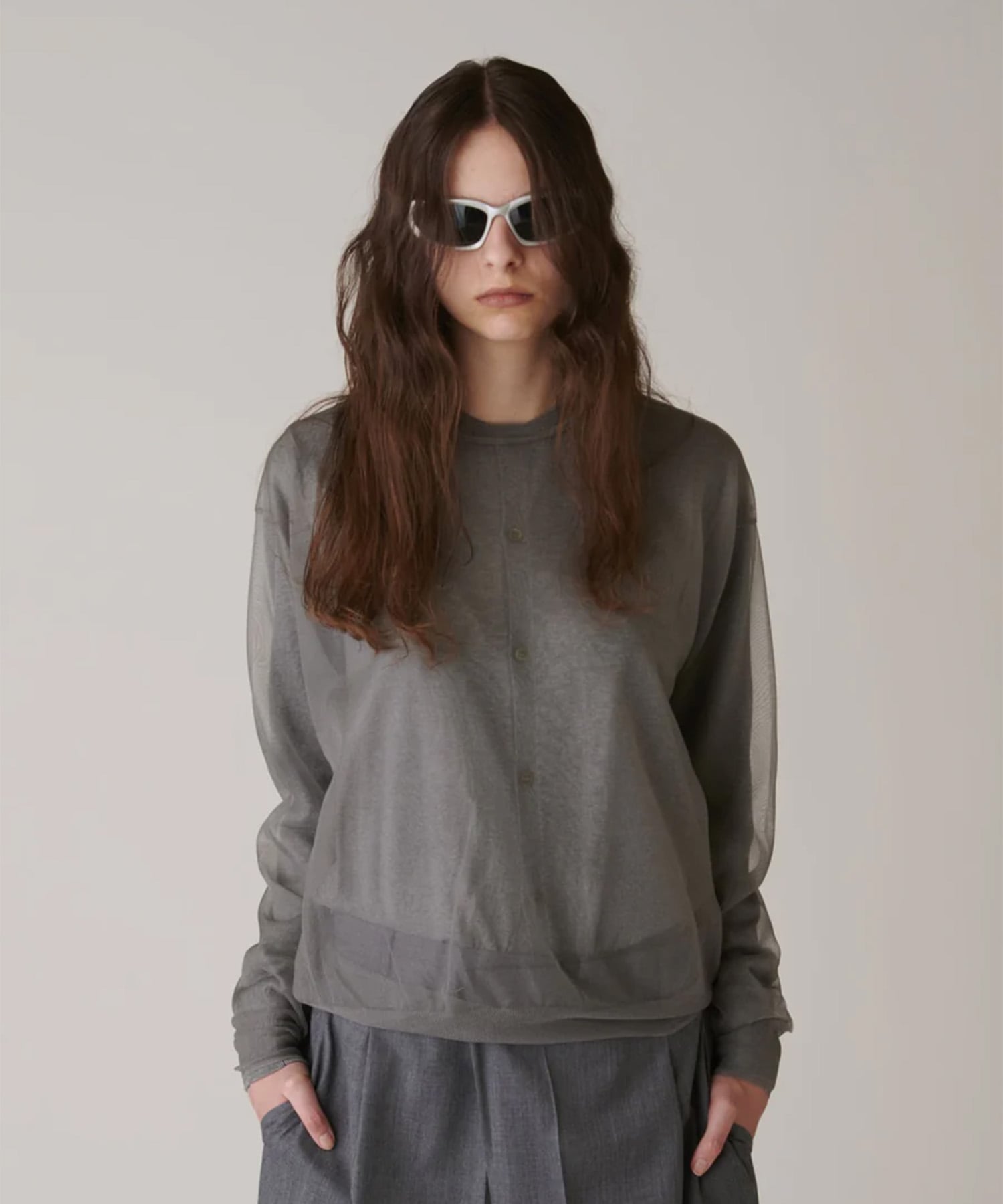 Sheer Pull Over Knit