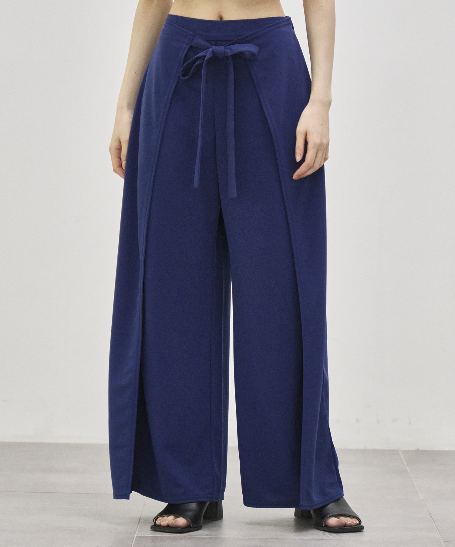 LUELLA WIDE-LEG WRAP TROUSERS