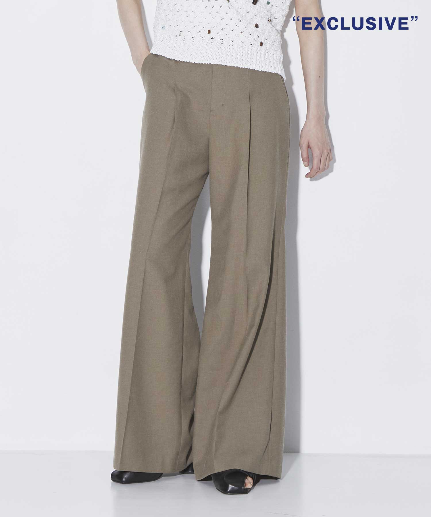 EX.Straight Flare Pants