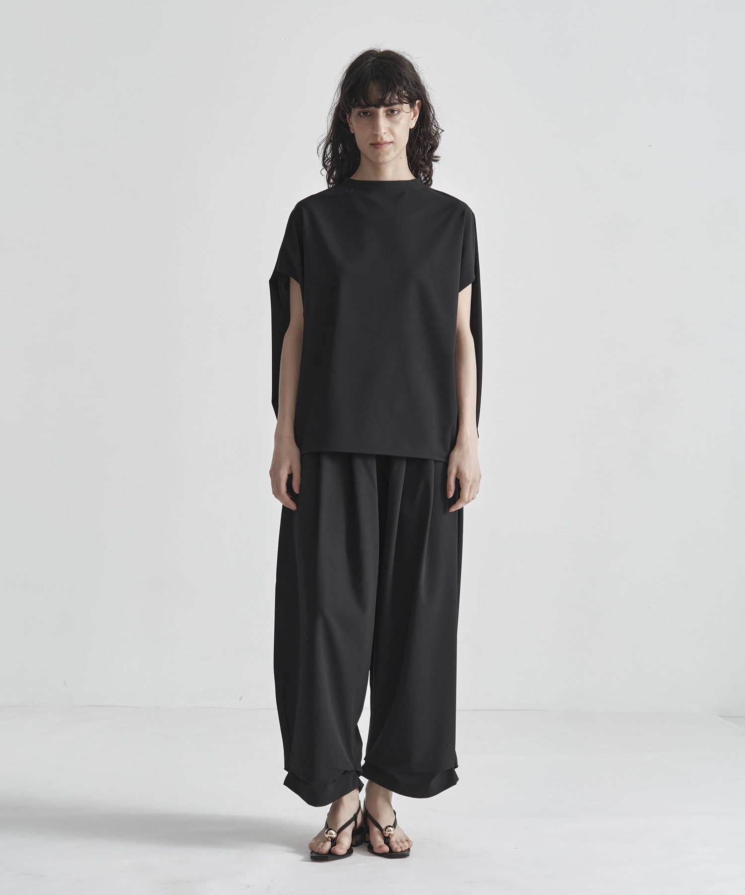 NIRVANA TUCKED HEM TROUSERS
