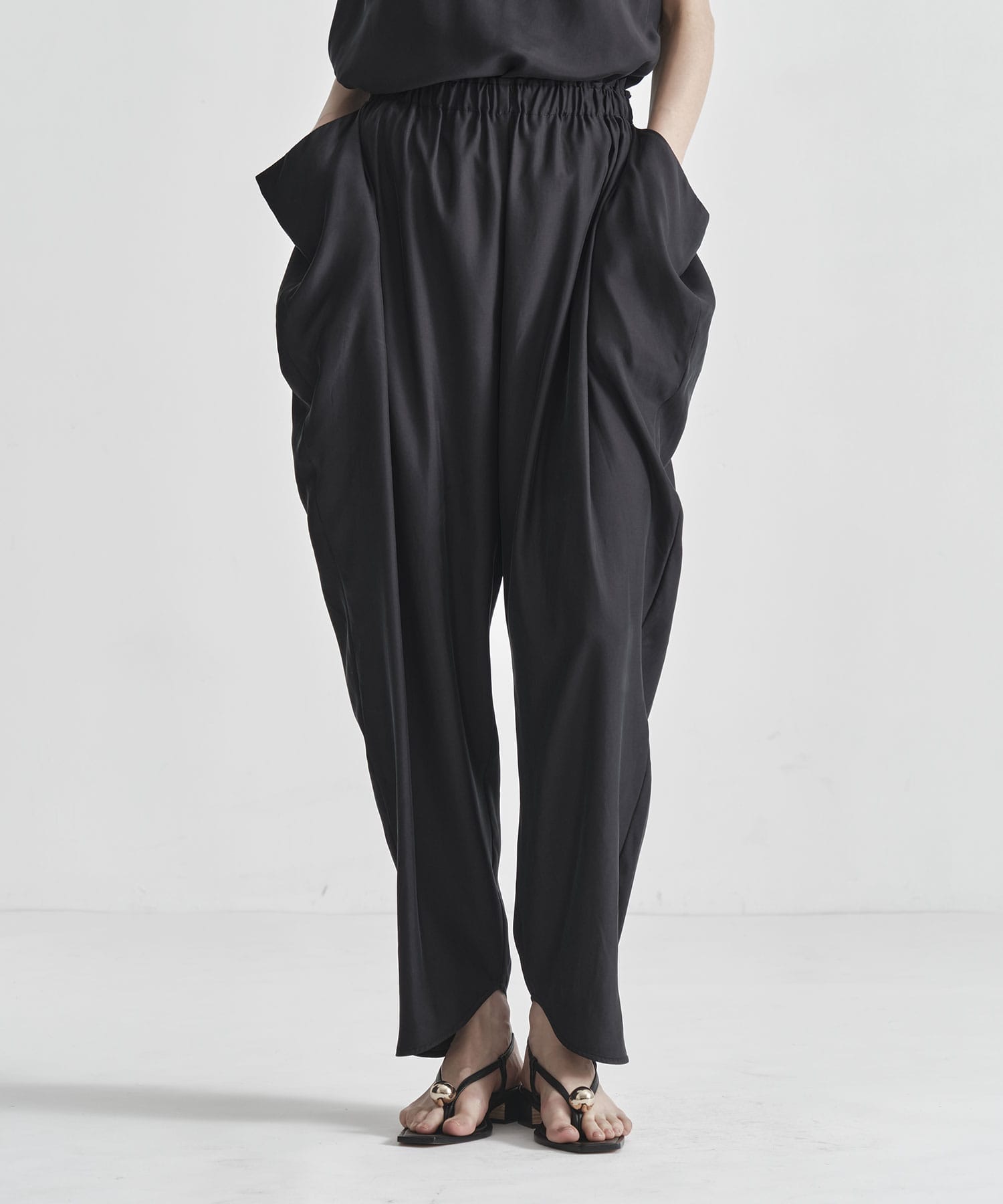 chambray drape pant