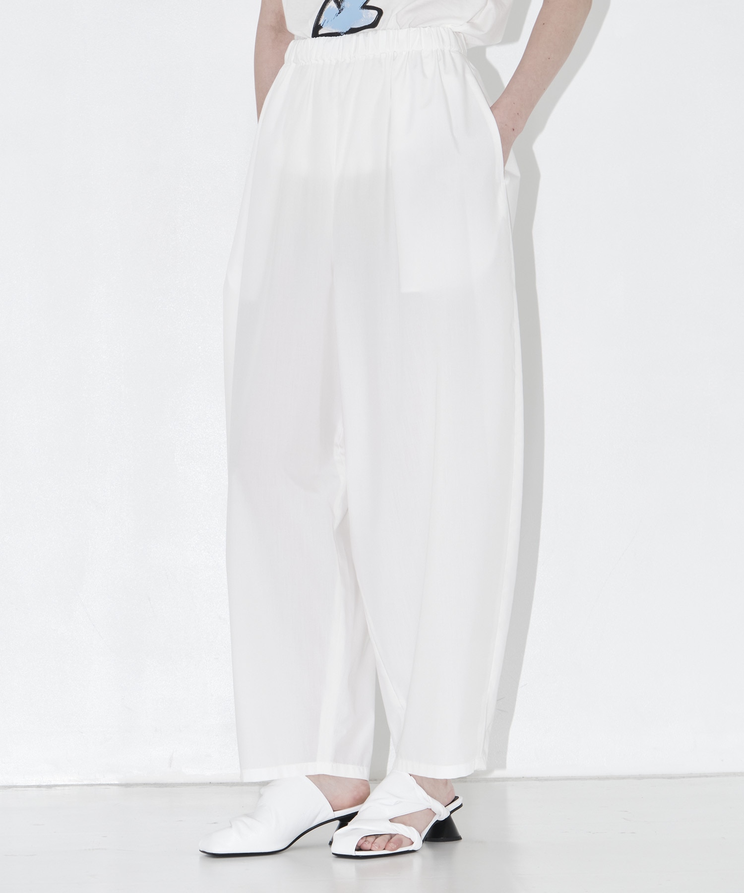gather balloon cocoon trousers