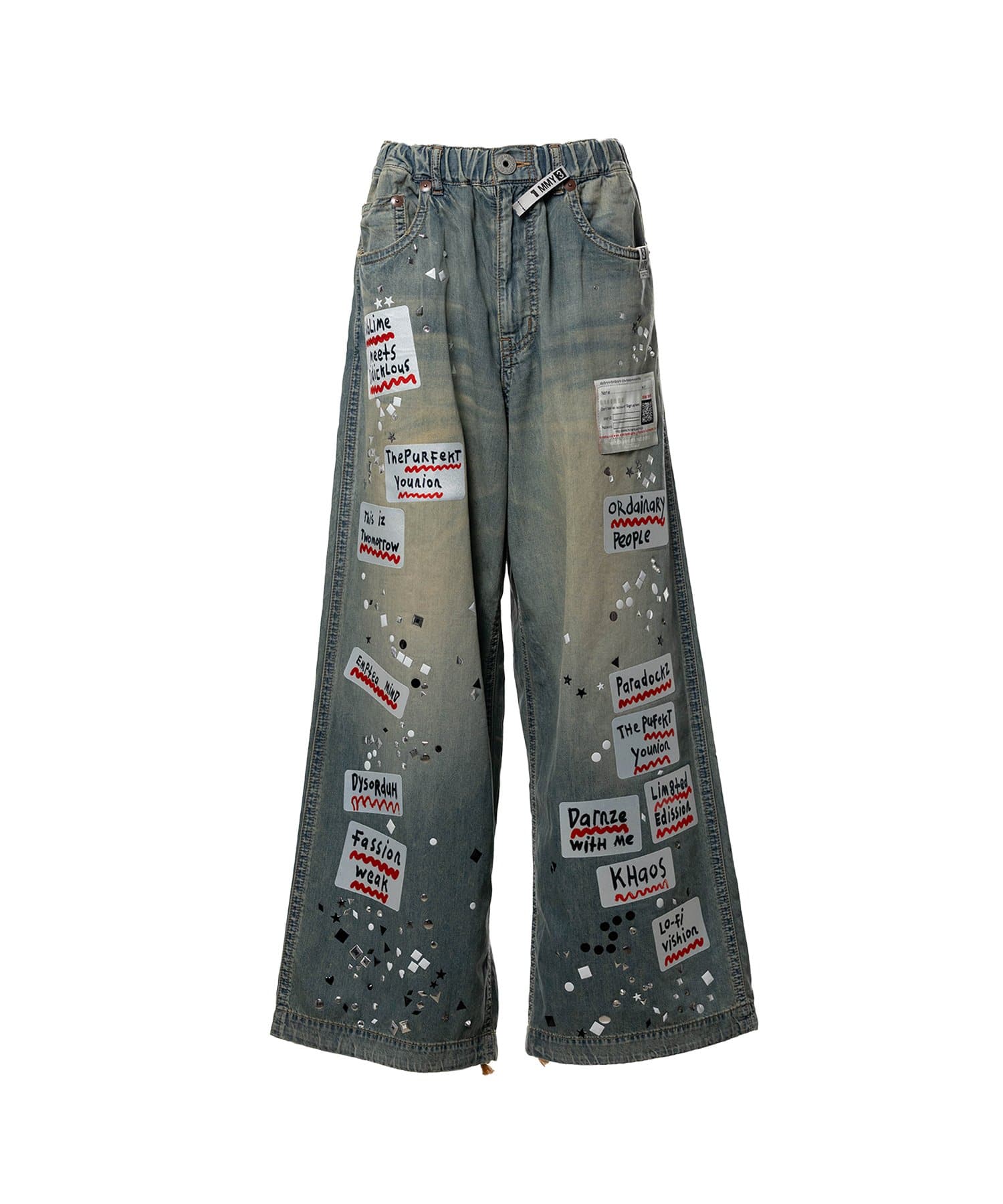 DENIM STICKER PANTS