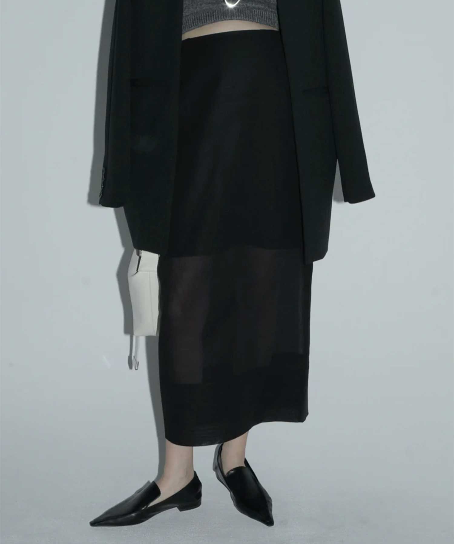 sheer cocoon skirt
