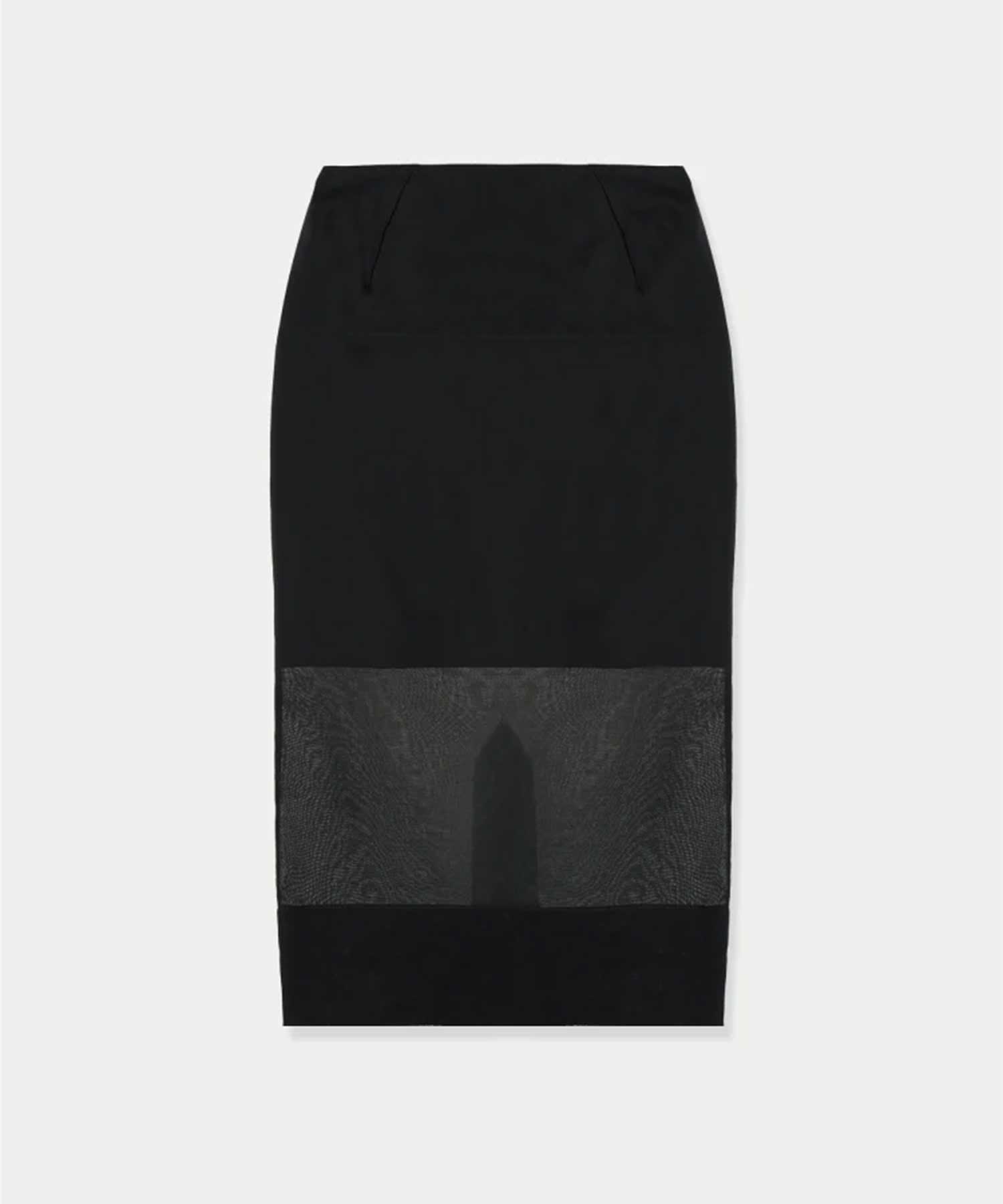 sheer cocoon skirt